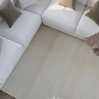 Kurzflor Teppich Creme Weiß "Hamptons TWENTYSEVEN" WECONhome