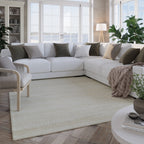 Kurzflor Teppich Creme Weiß "Hamptons TWENTYSEVEN" WECONhome