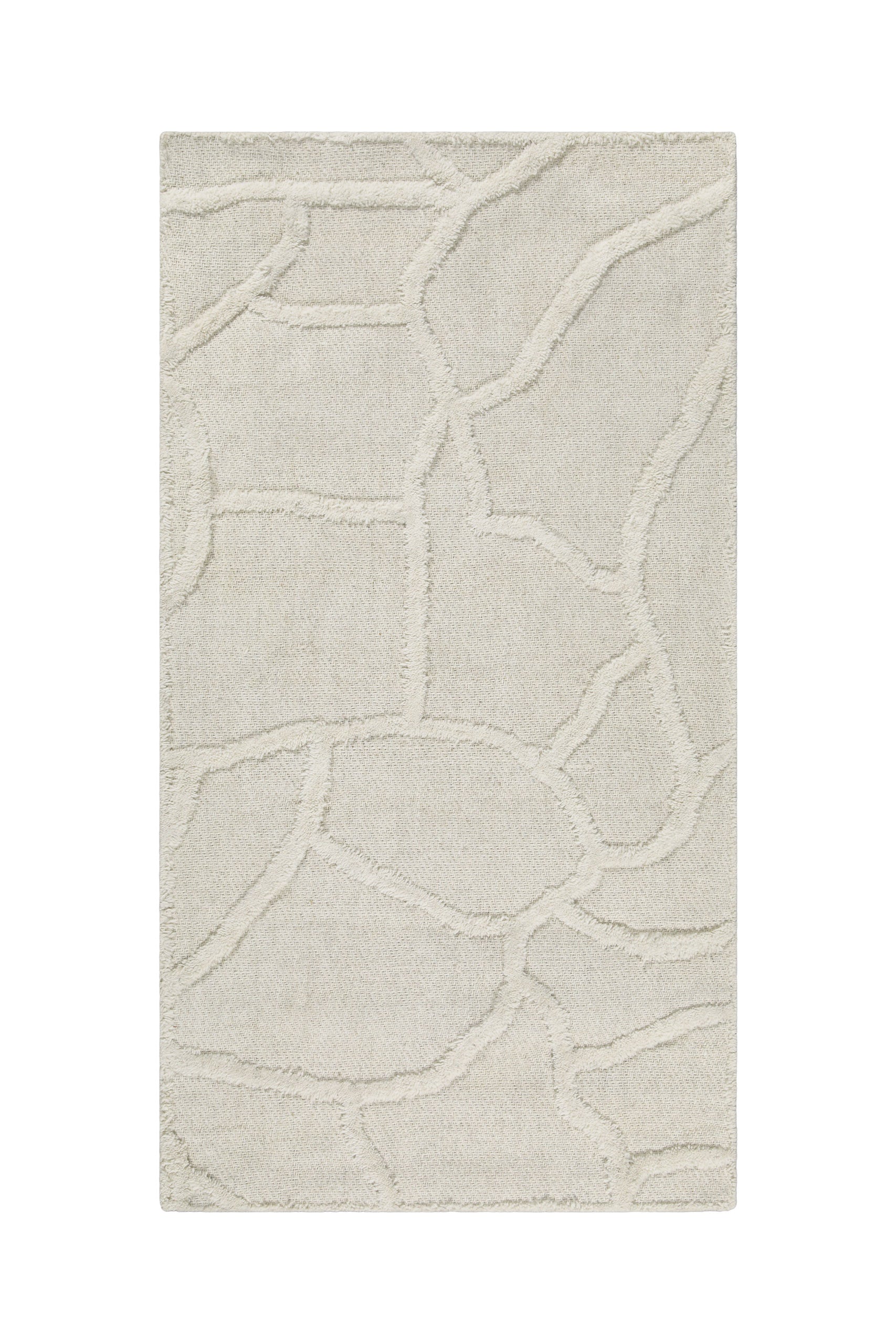 Kurzflor Teppich Creme Weiß "Hamptons TWENTYSIX" WECONhome