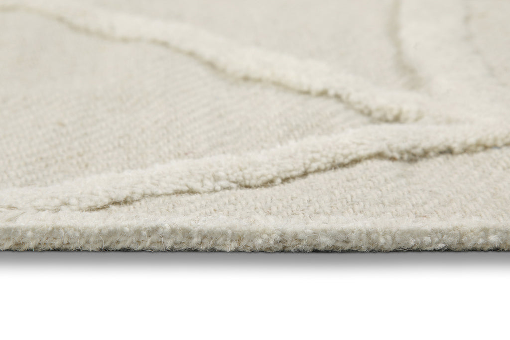Kurzflor Teppich Creme Weiß "Hamptons TWENTYSIX" WECONhome