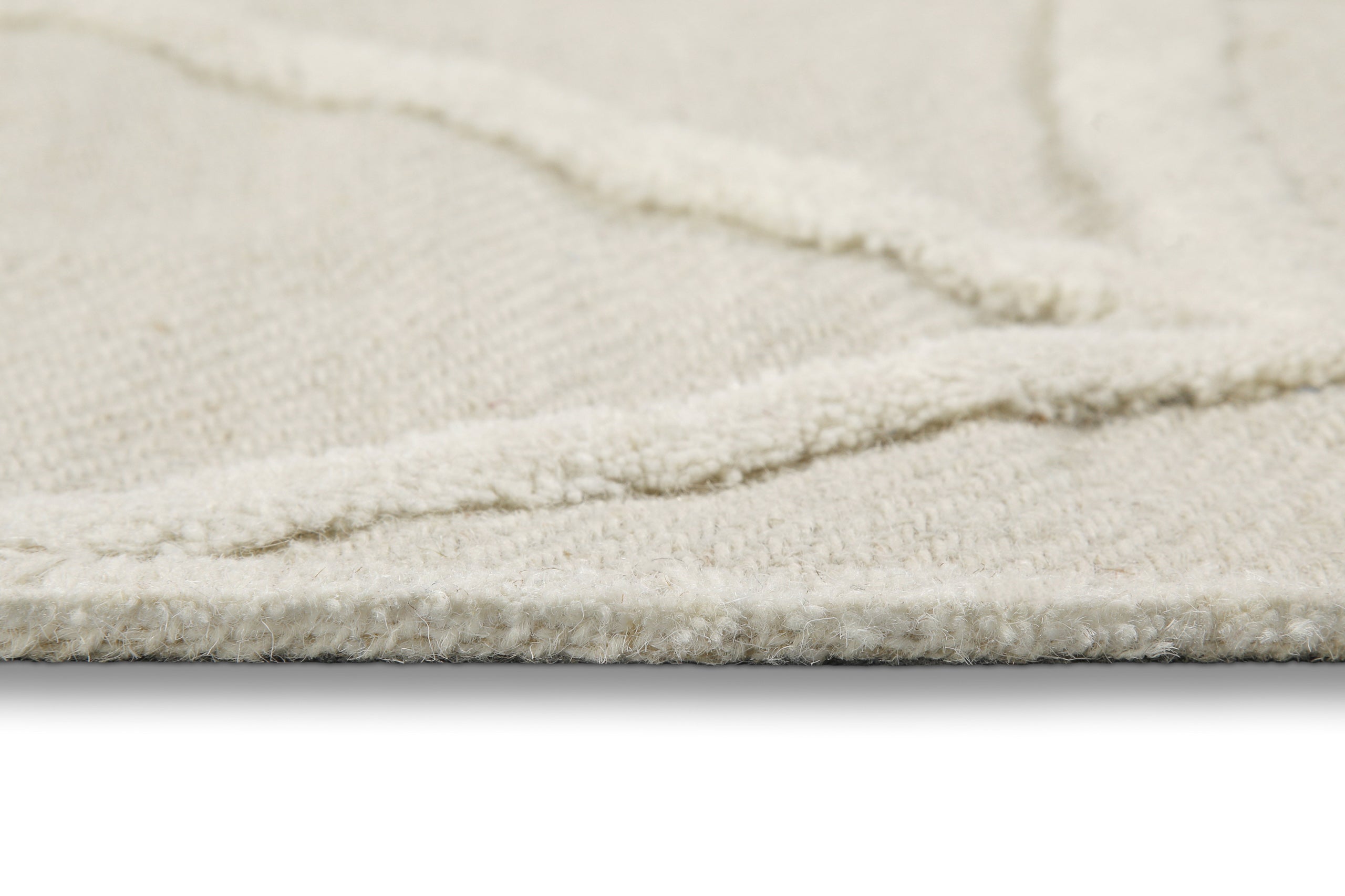 Kurzflor Teppich Creme Weiß "Hamptons TWENTYSIX" WECONhome
