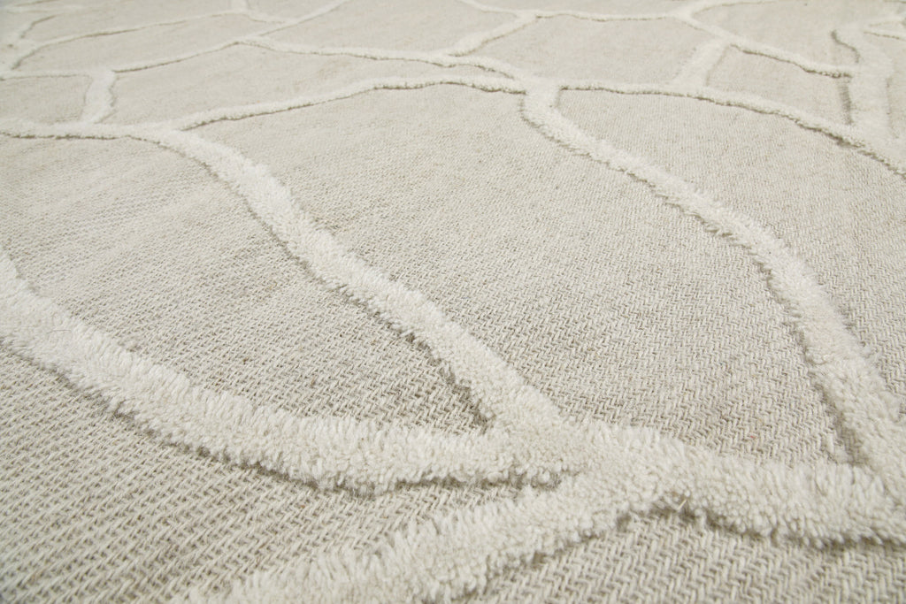 Kurzflor Teppich Creme Weiß "Hamptons TWENTYSIX" WECONhome