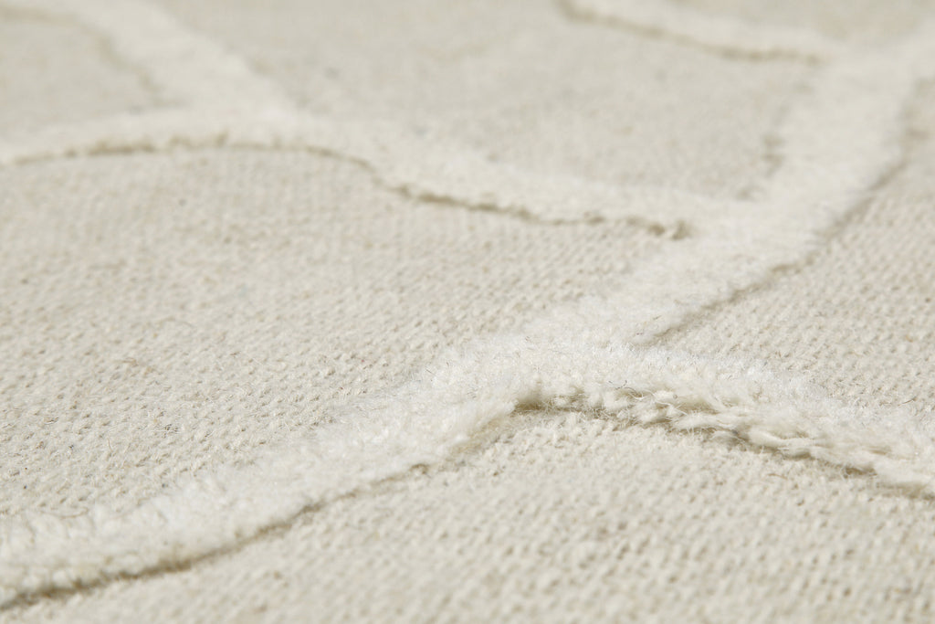 Kurzflor Teppich Creme Weiß "Hamptons TWENTYSIX" WECONhome