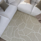 Kurzflor Teppich Creme Weiß "Hamptons TWENTYSIX" WECONhome