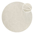 Kurzflor Teppich Rund Creme Weiß "Hamptons TWENTYSIX" WECONhome