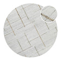 Kurzflor Teppich Rund Perl Weiß "Hamptons TWENTYTWO" WECONhome