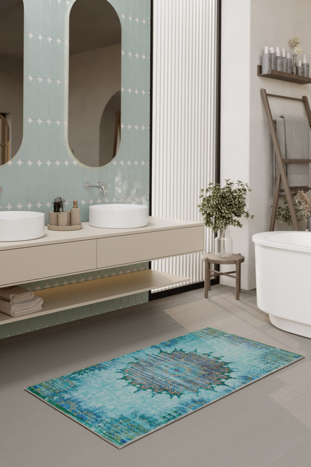 Badteppich Türkis "Healing" WECONhome