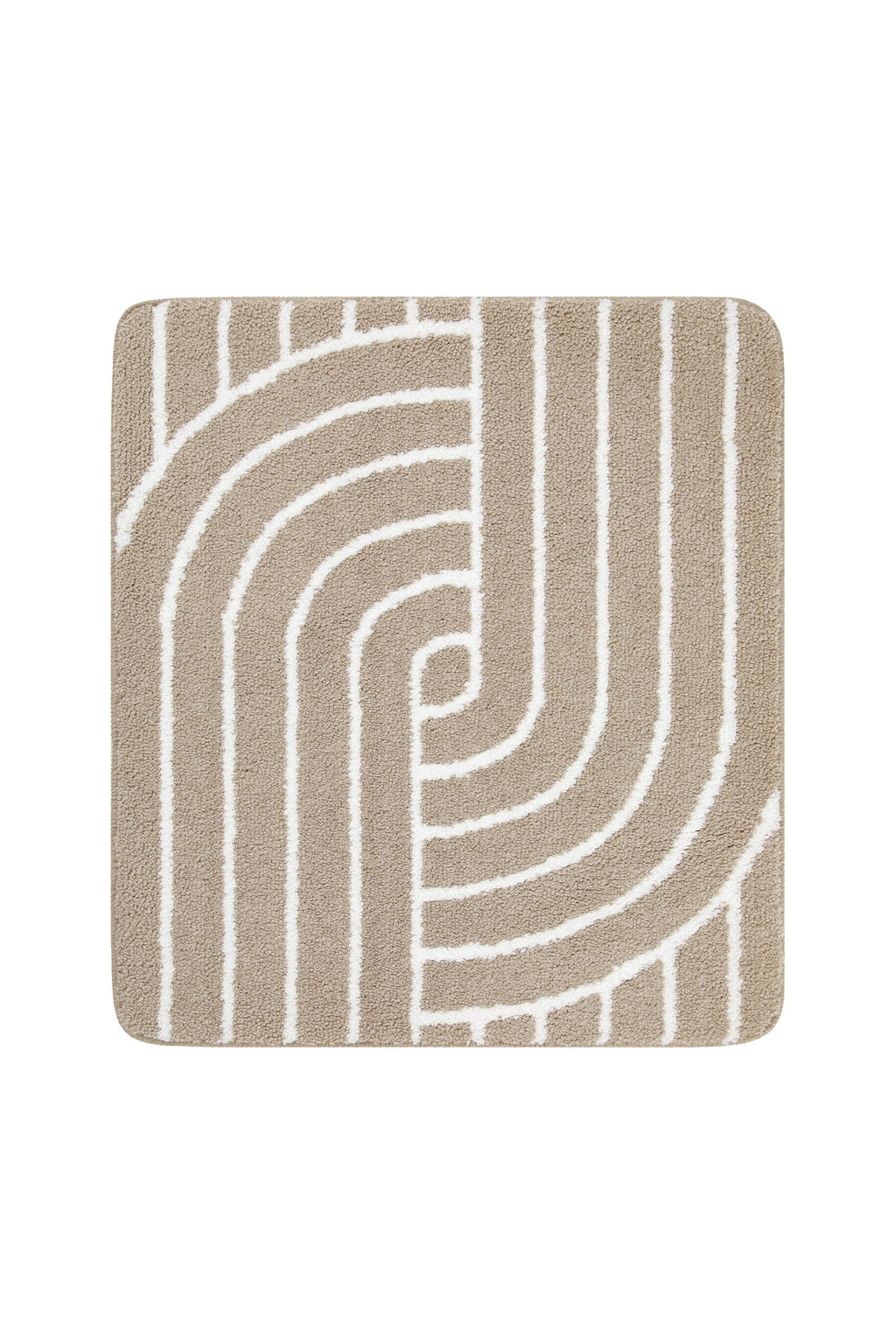 Badteppich Beige Weiß "Hilda" WECONhome Basics