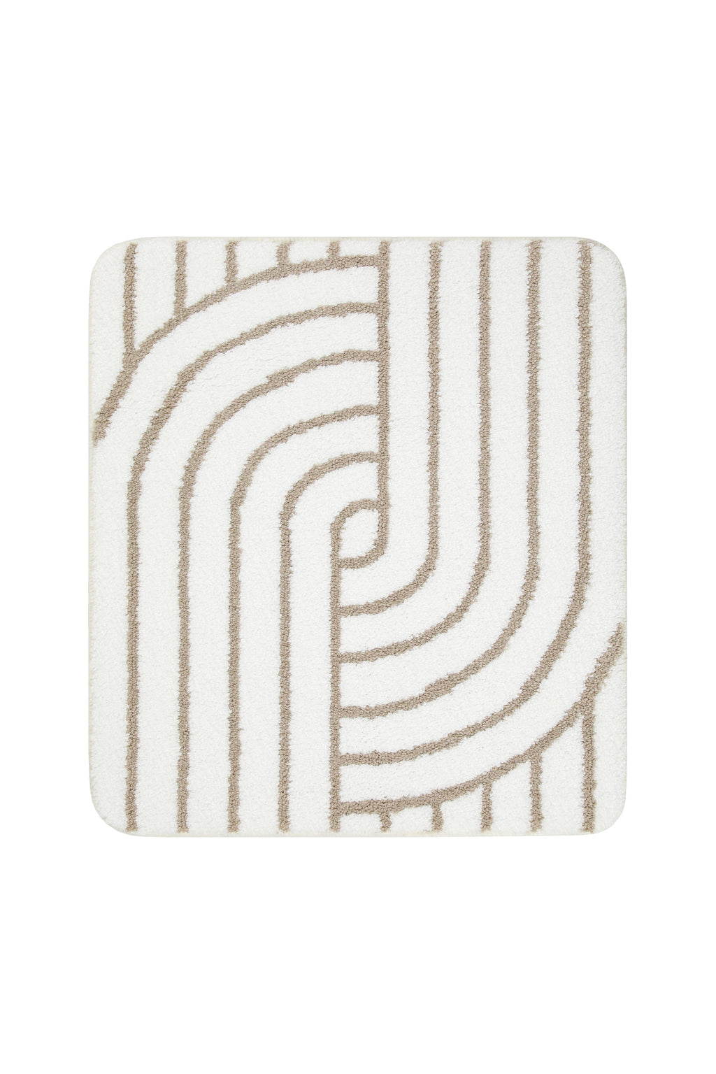 Badteppich Weiß Beige "Hilda" WECONhome Basics