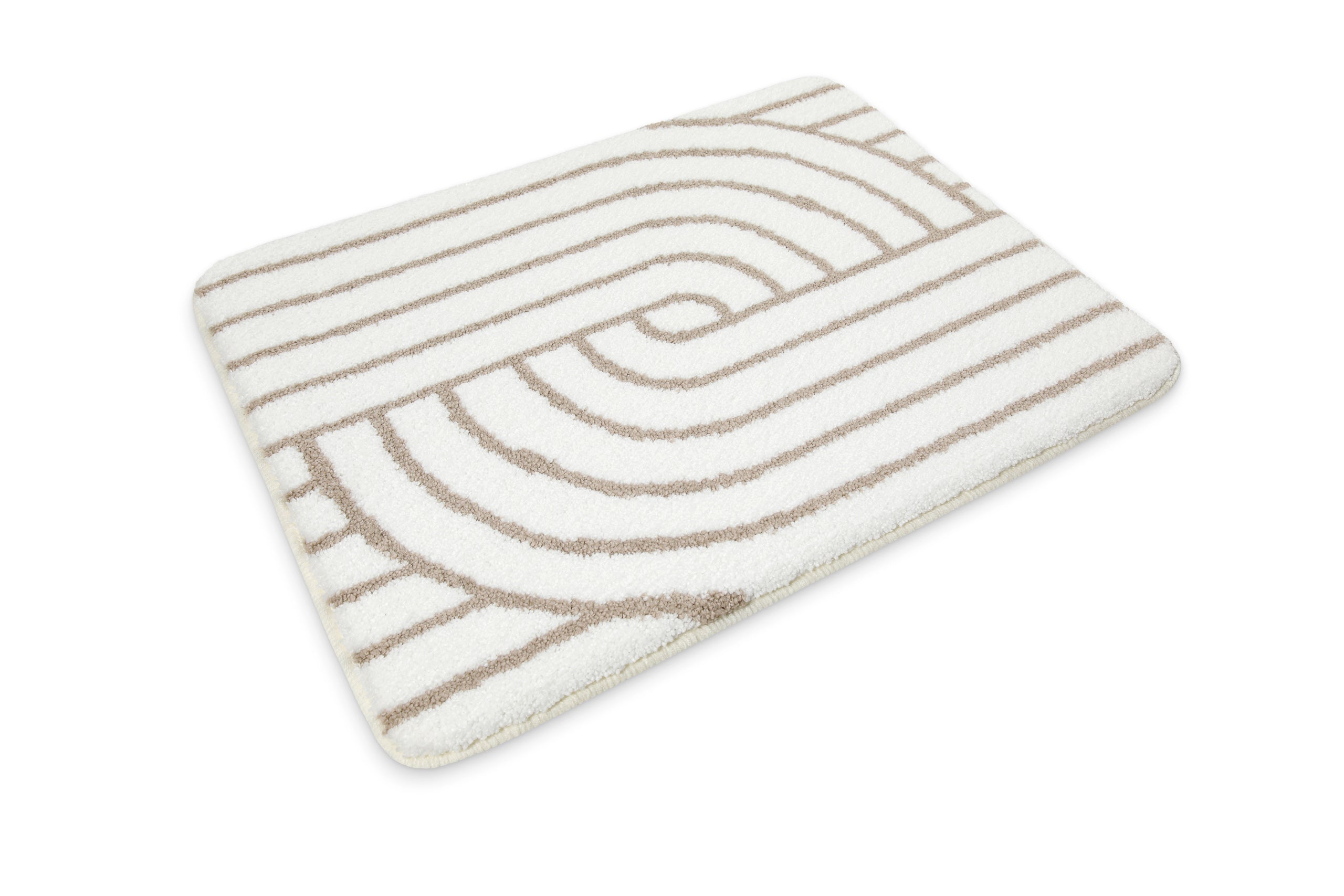 Badteppich Weiß Beige "Hilda" WECONhome Basics