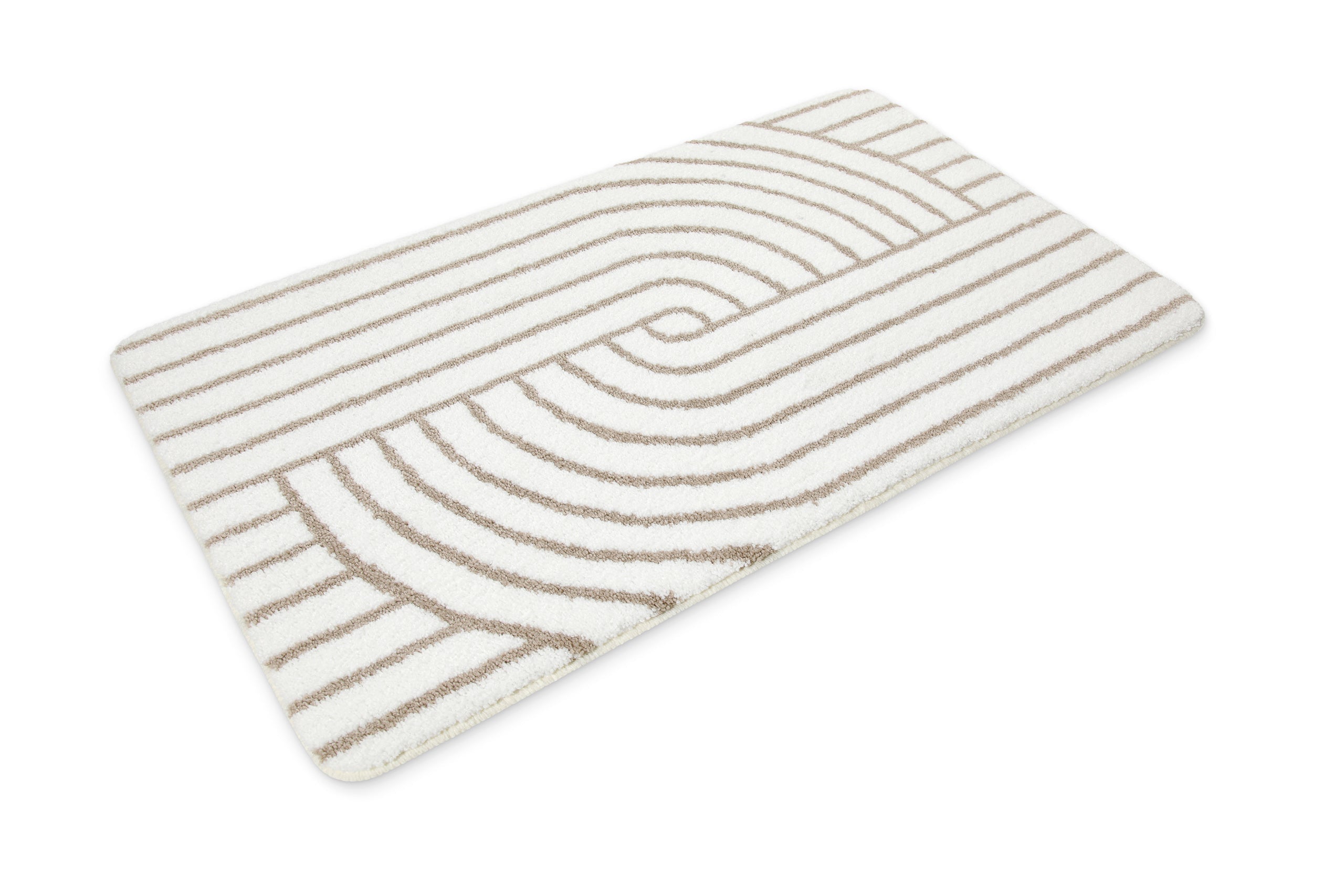 Badteppich Weiß Beige "Hilda" WECONhome Basics