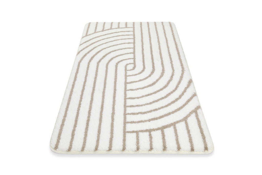 Badteppich Weiß Beige "Hilda" WECONhome Basics