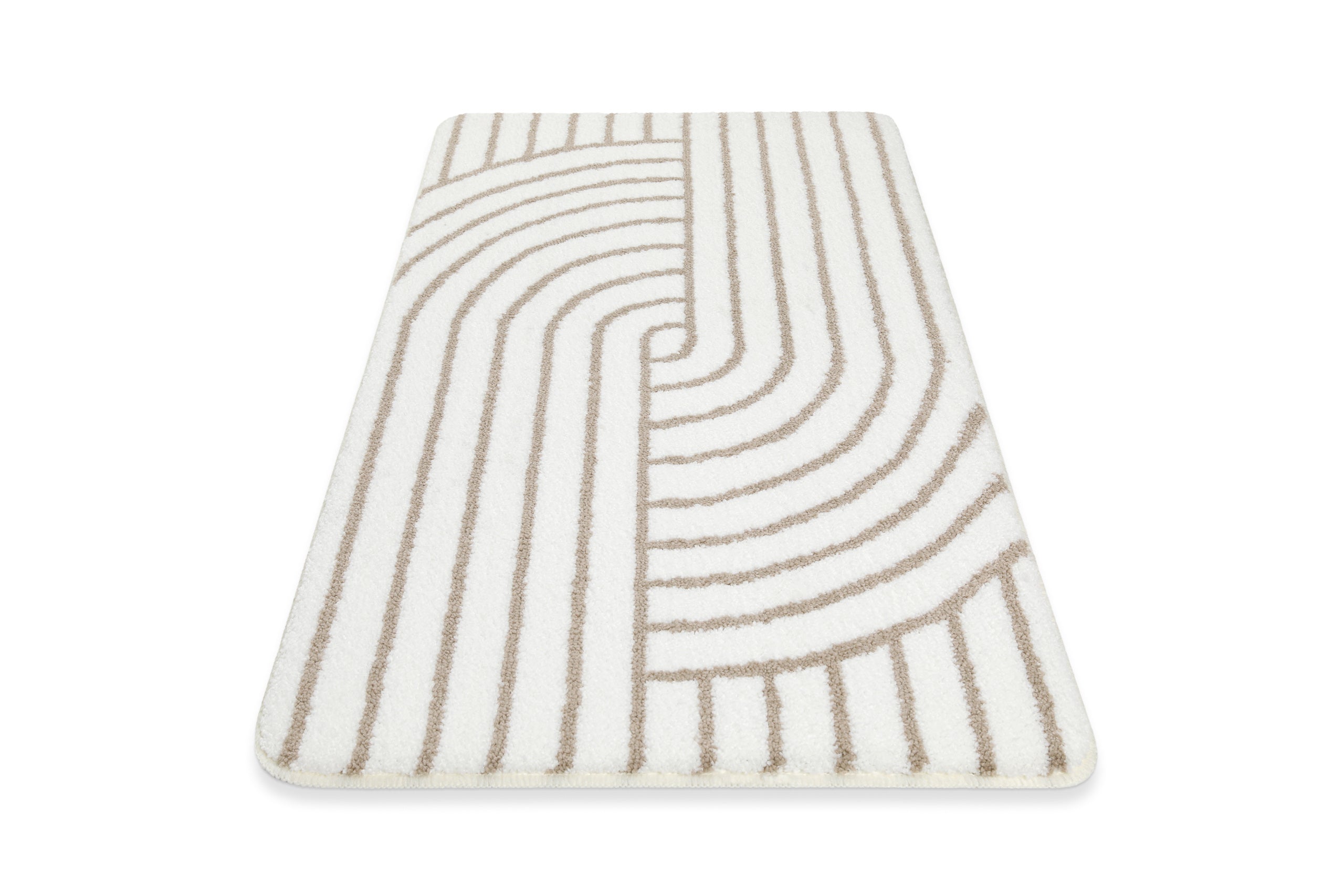 Badteppich Weiß Beige "Hilda" WECONhome Basics