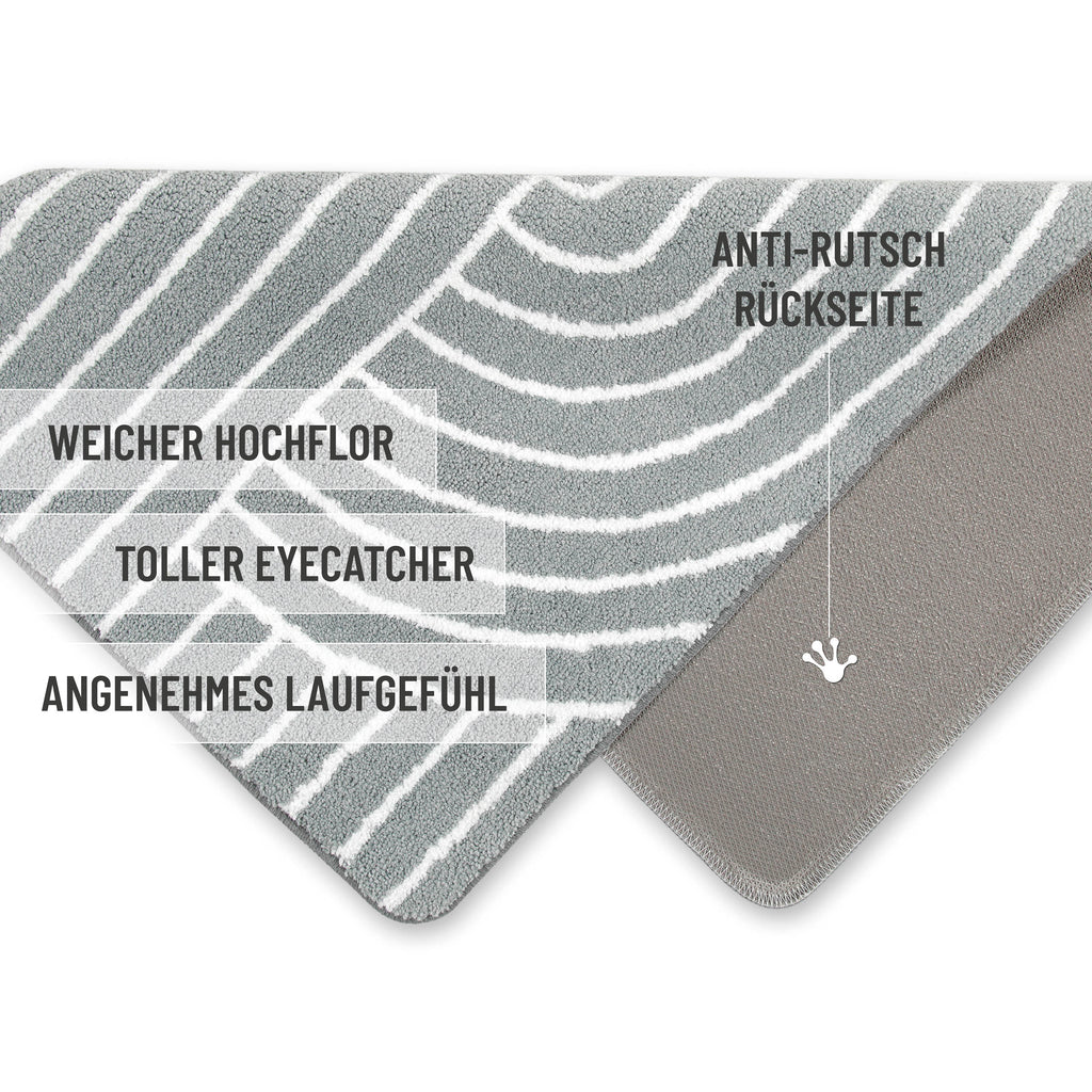 Badteppich Grau "Hilda" WECONhome Basics