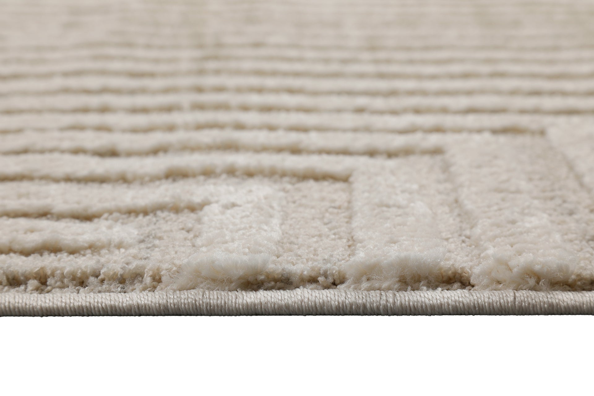 Kurzflor Teppich Creme Beige "Hillmar" WECONhome