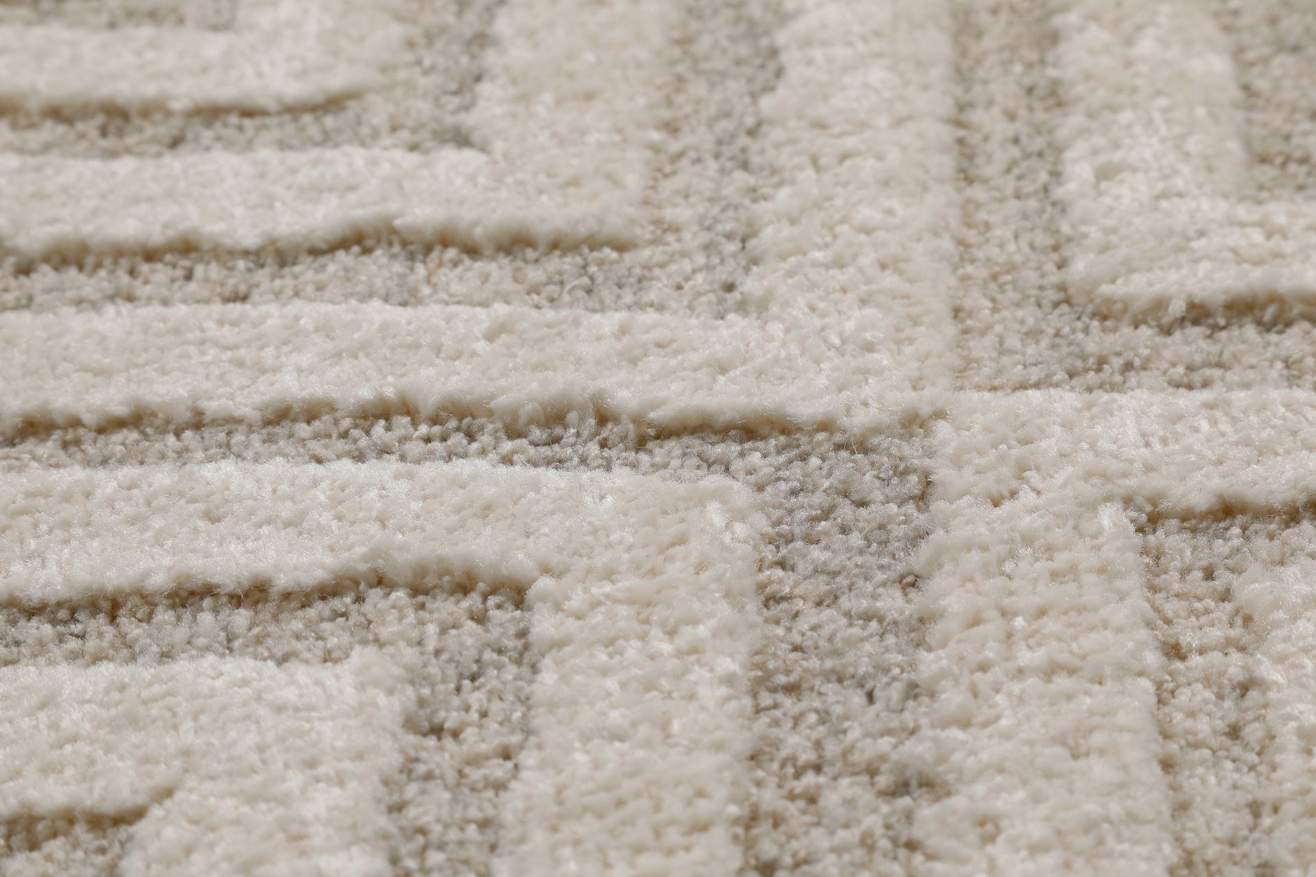 Kurzflor Teppich Creme Beige "Hillmar" WECONhome
