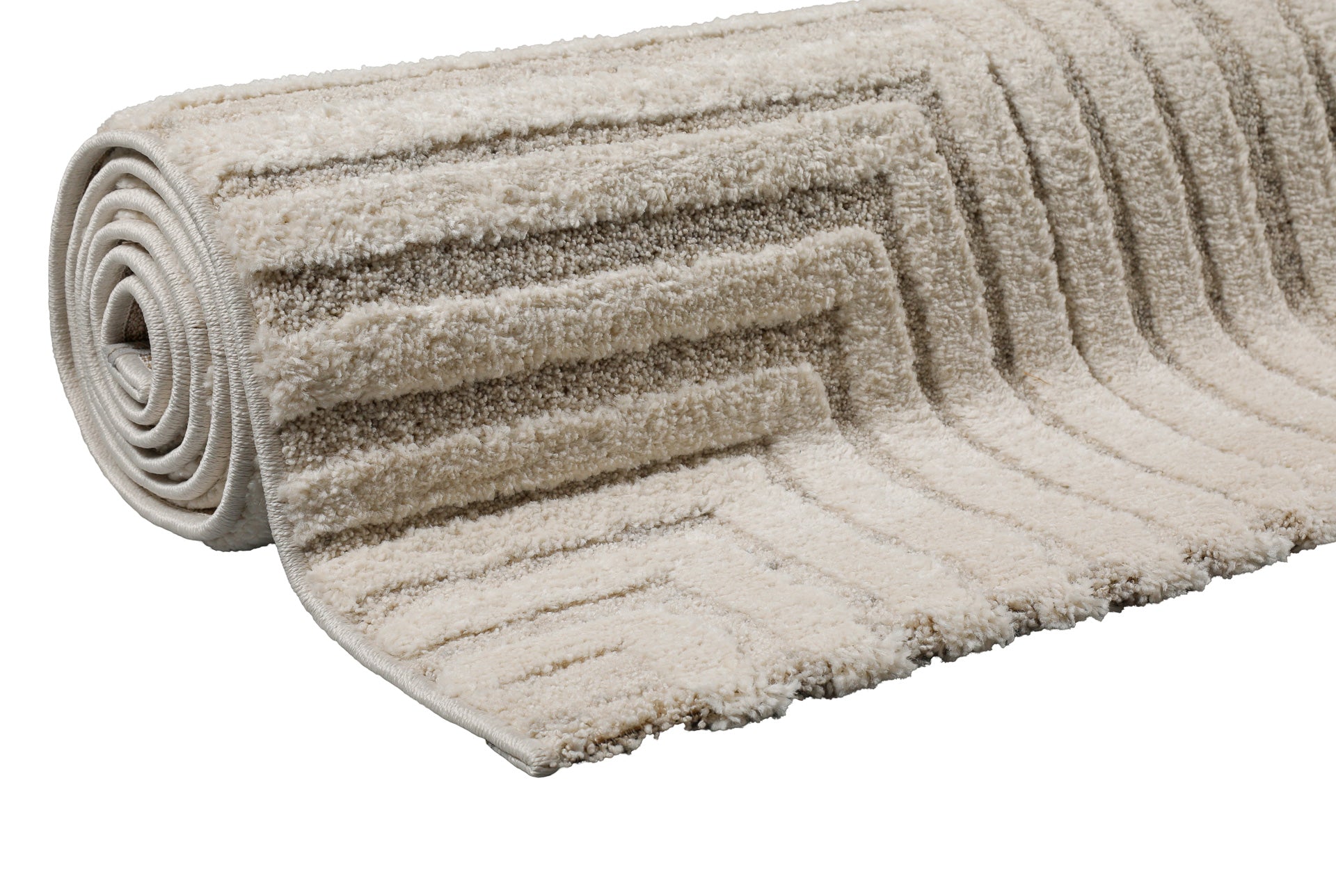 Kurzflor Teppich Creme Beige "Hillmar" WECONhome