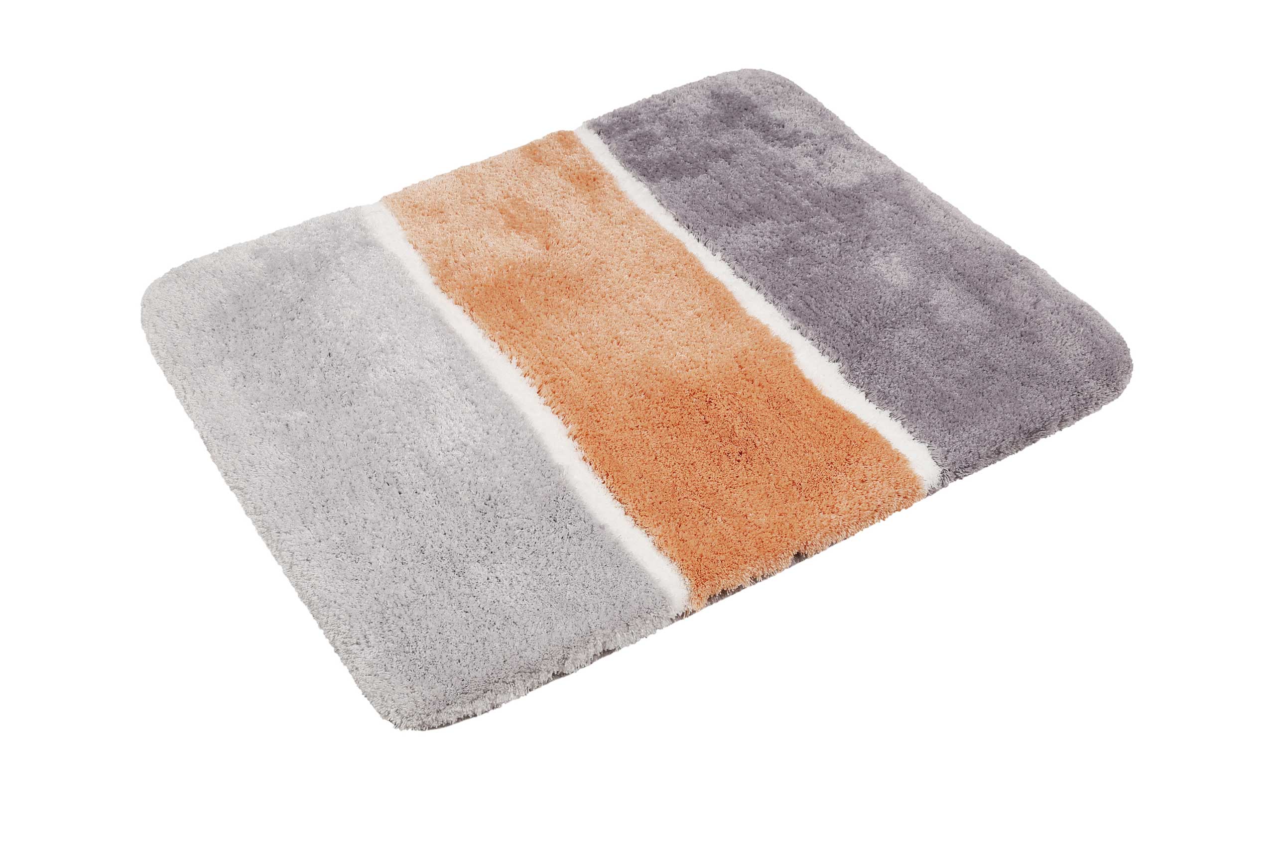 Badteppich Lachs Grau Braun "Rio Marina" Homie Living