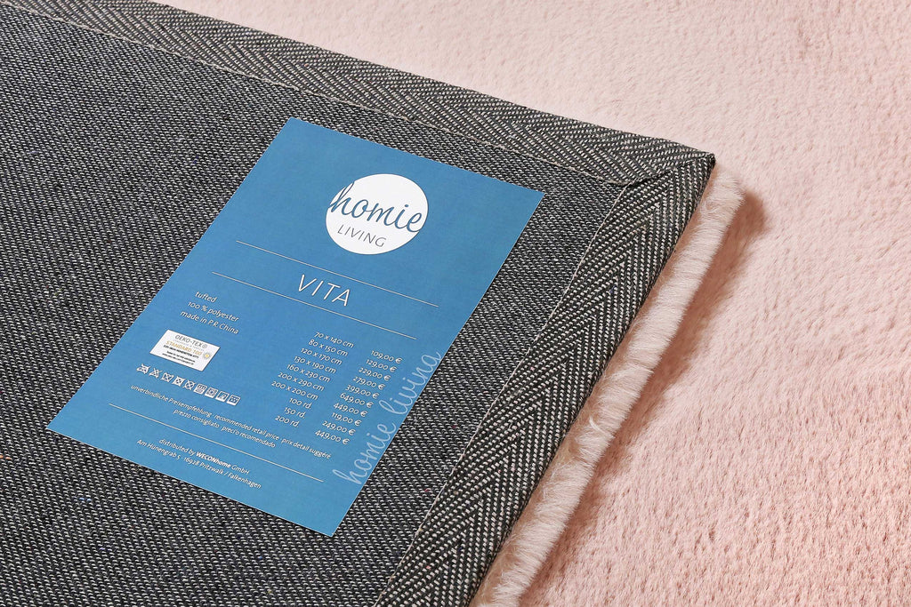 Teppich Rosa kuschelig & flauschig "Vita" Homie Living