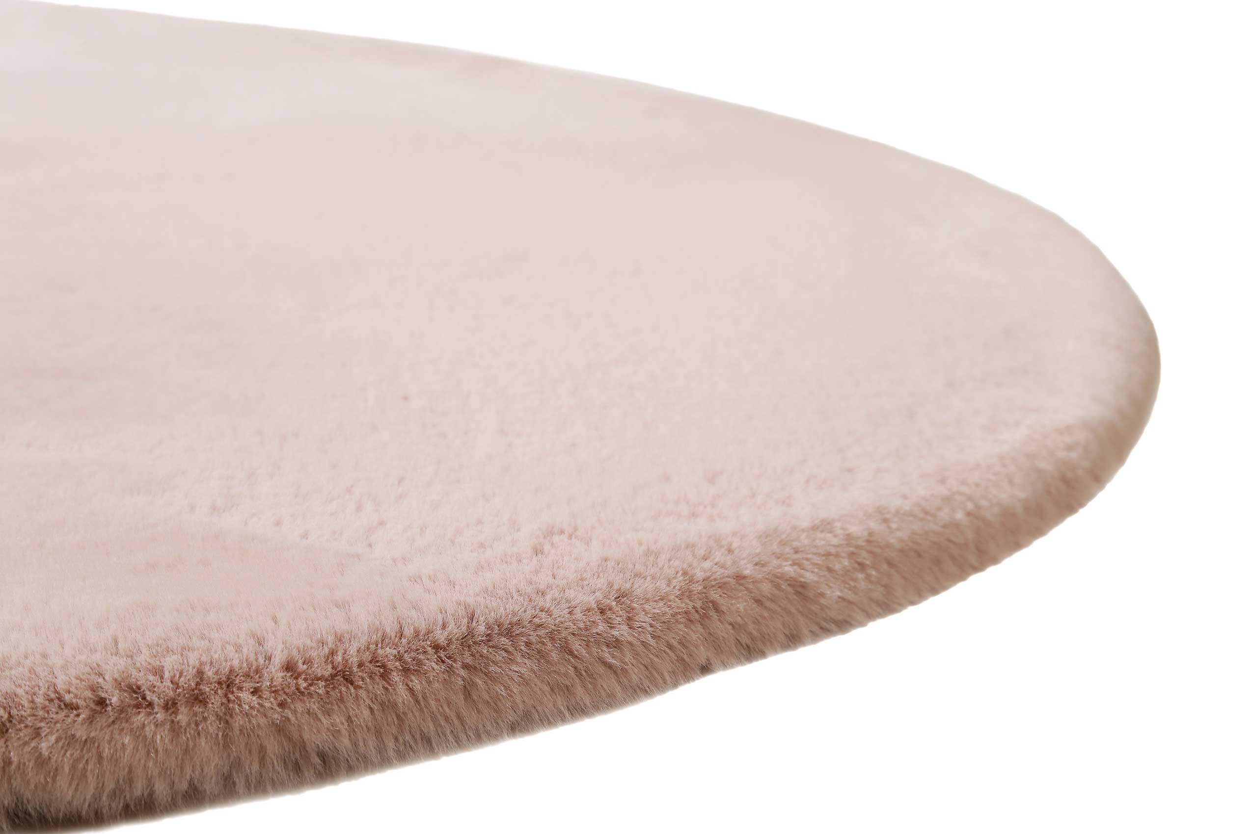 Teppich Rund Rosa kuschelig & flauschig "Vita" Homie Living