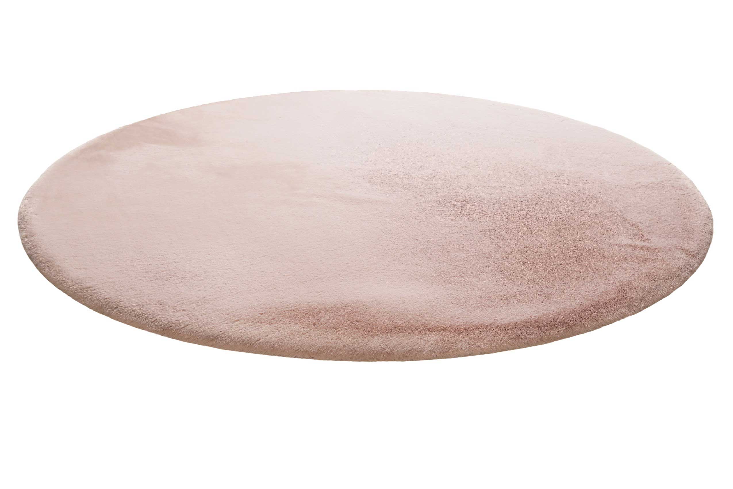 Teppich Rund Rosa kuschelig & flauschig "Vita" Homie Living