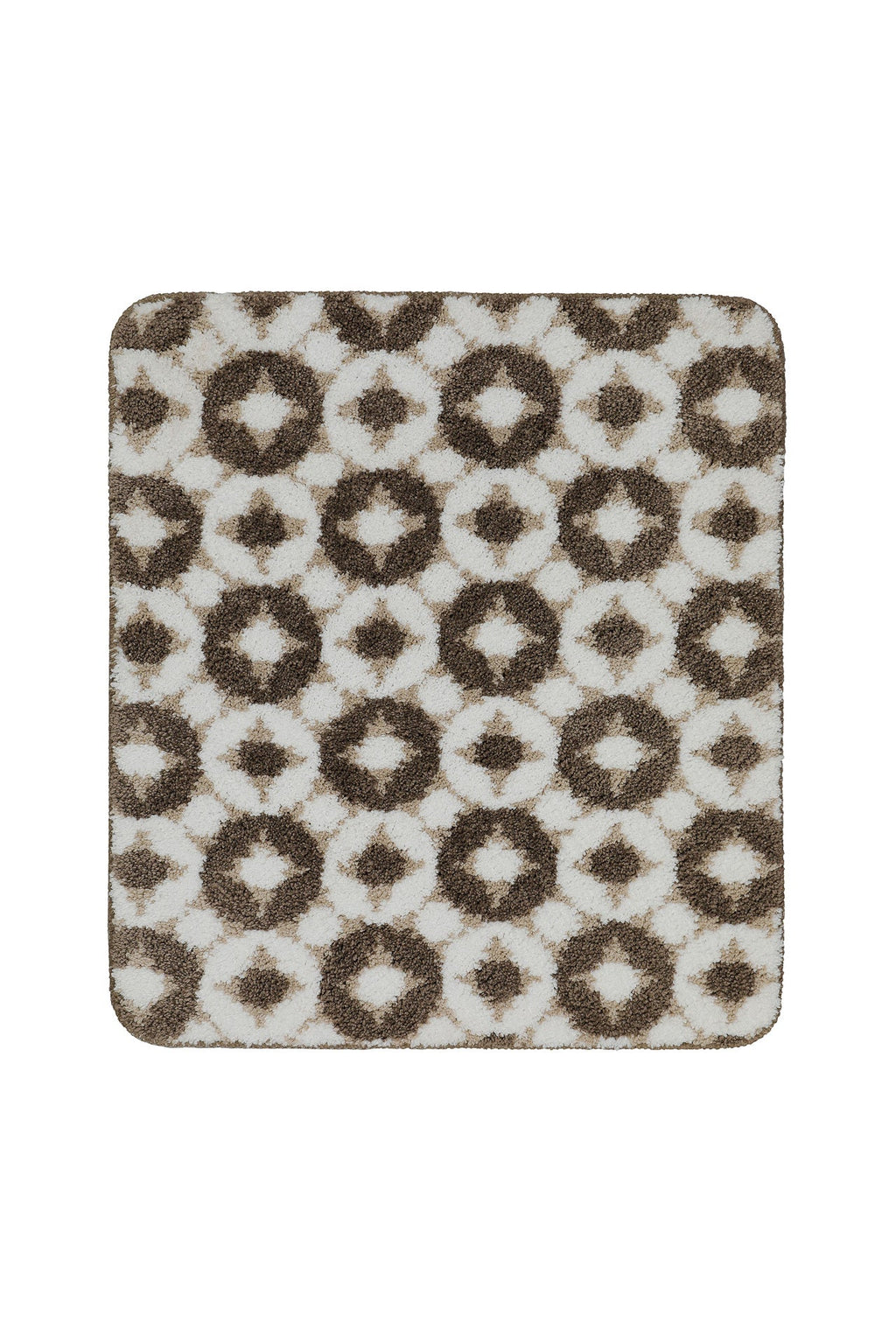 Badteppich Weiß Beige Braun "J&J" WECONhome Basics