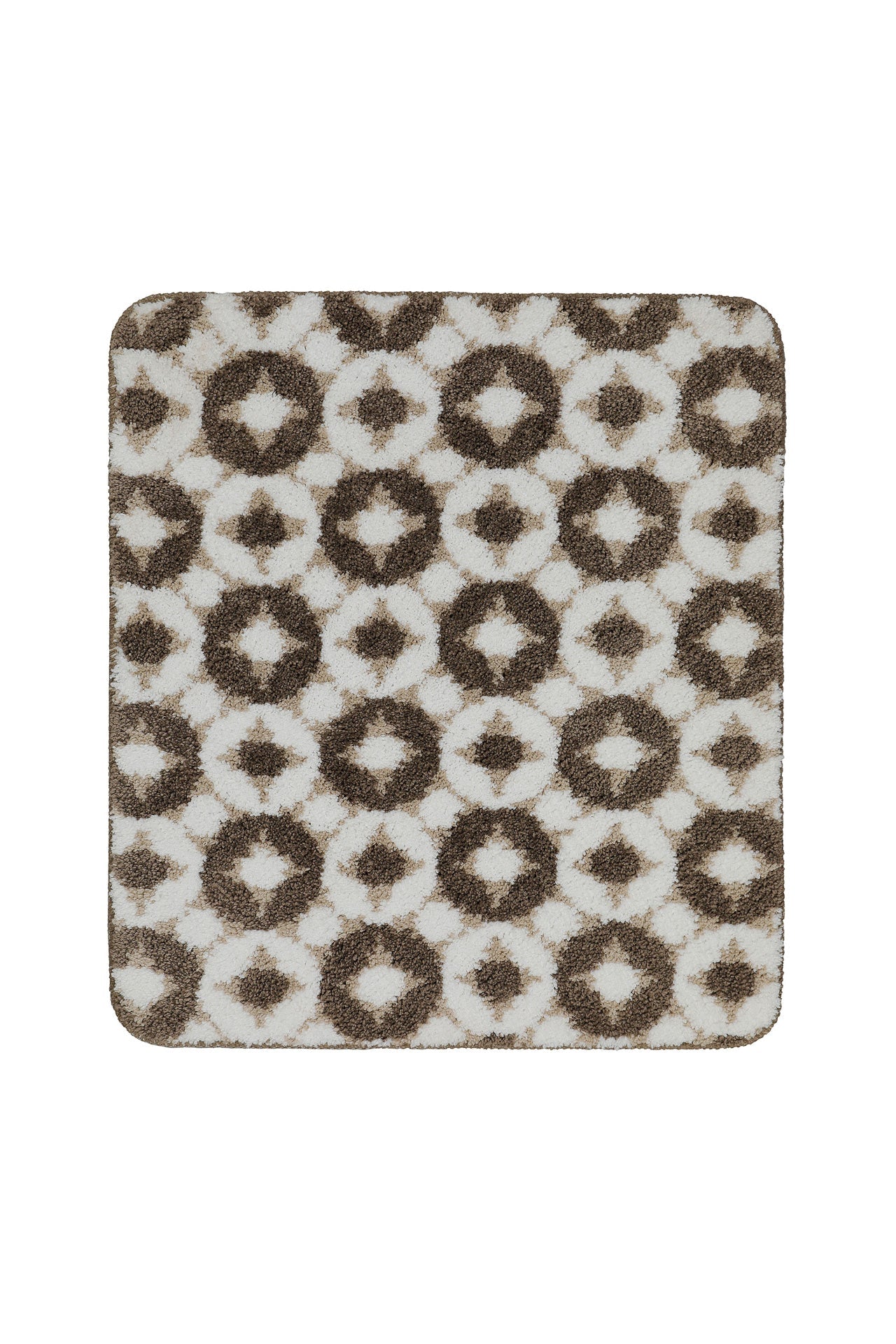 Badteppich Weiß Beige Braun "J&J" WECONhome Basics