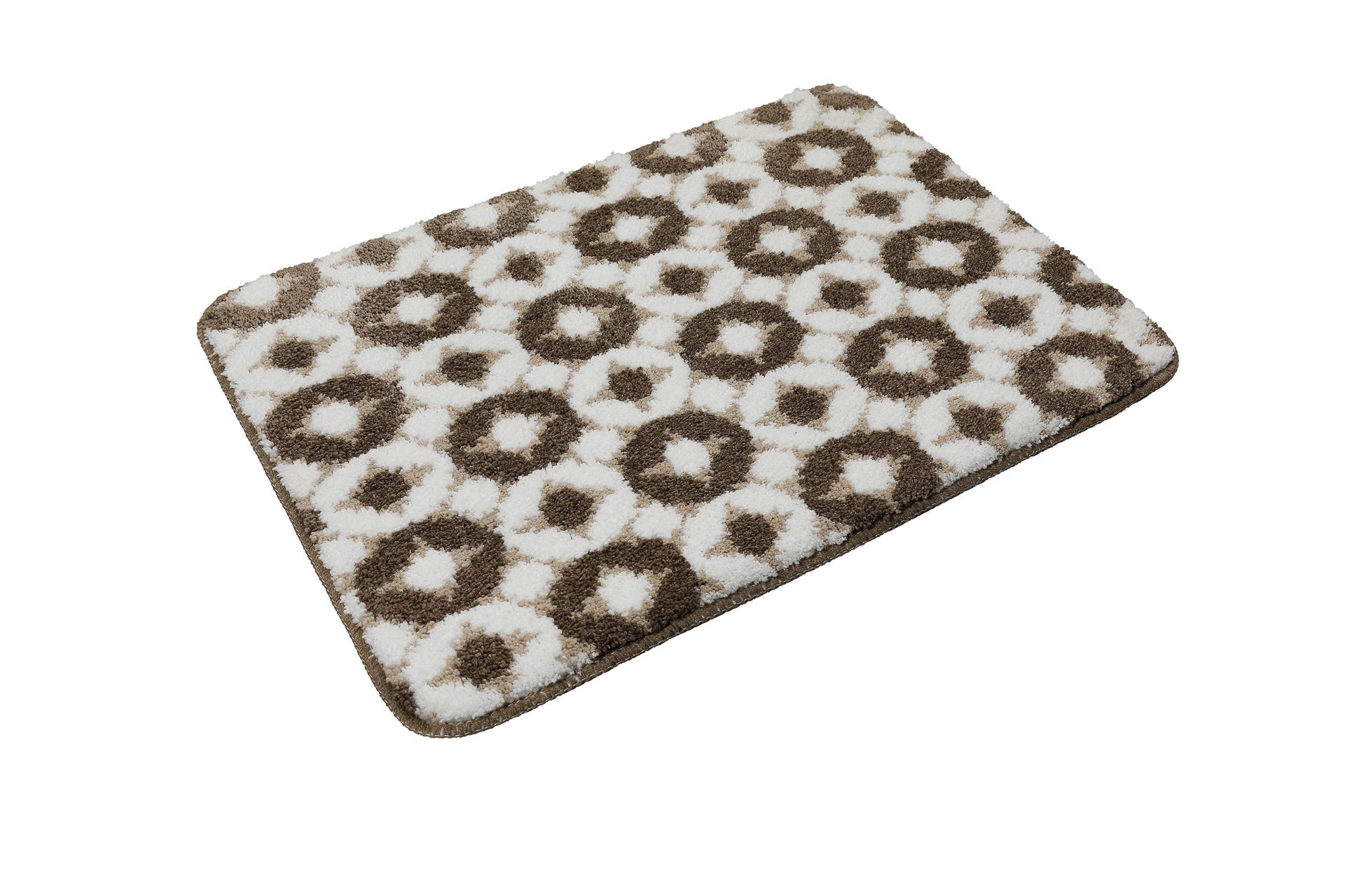 Badteppich Weiß Beige Braun "J&J" WECONhome Basics