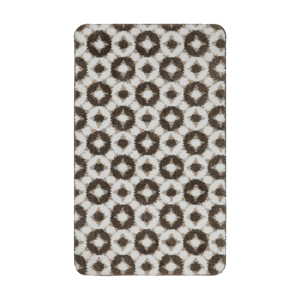 Badteppich Weiß Beige Braun "J&J" WECONhome Basics