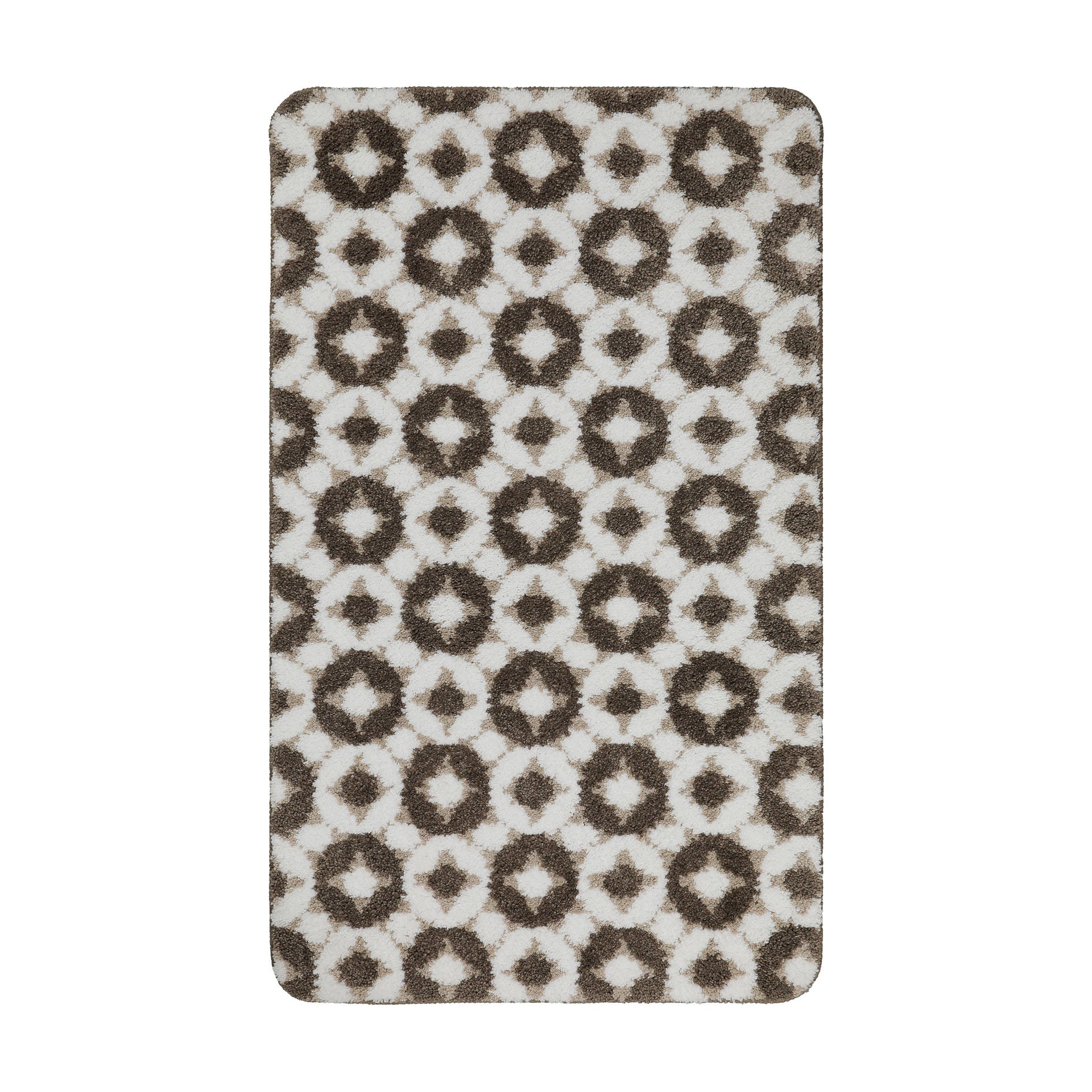 Badteppich Weiß Beige Braun "J&J" WECONhome Basics