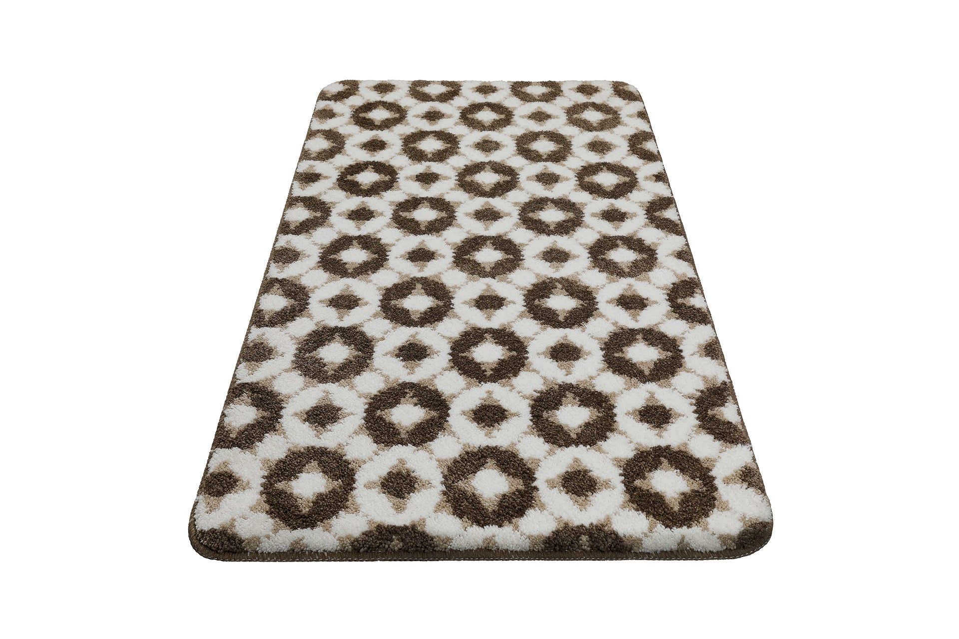 Badteppich Weiß Beige Braun "J&J" WECONhome Basics