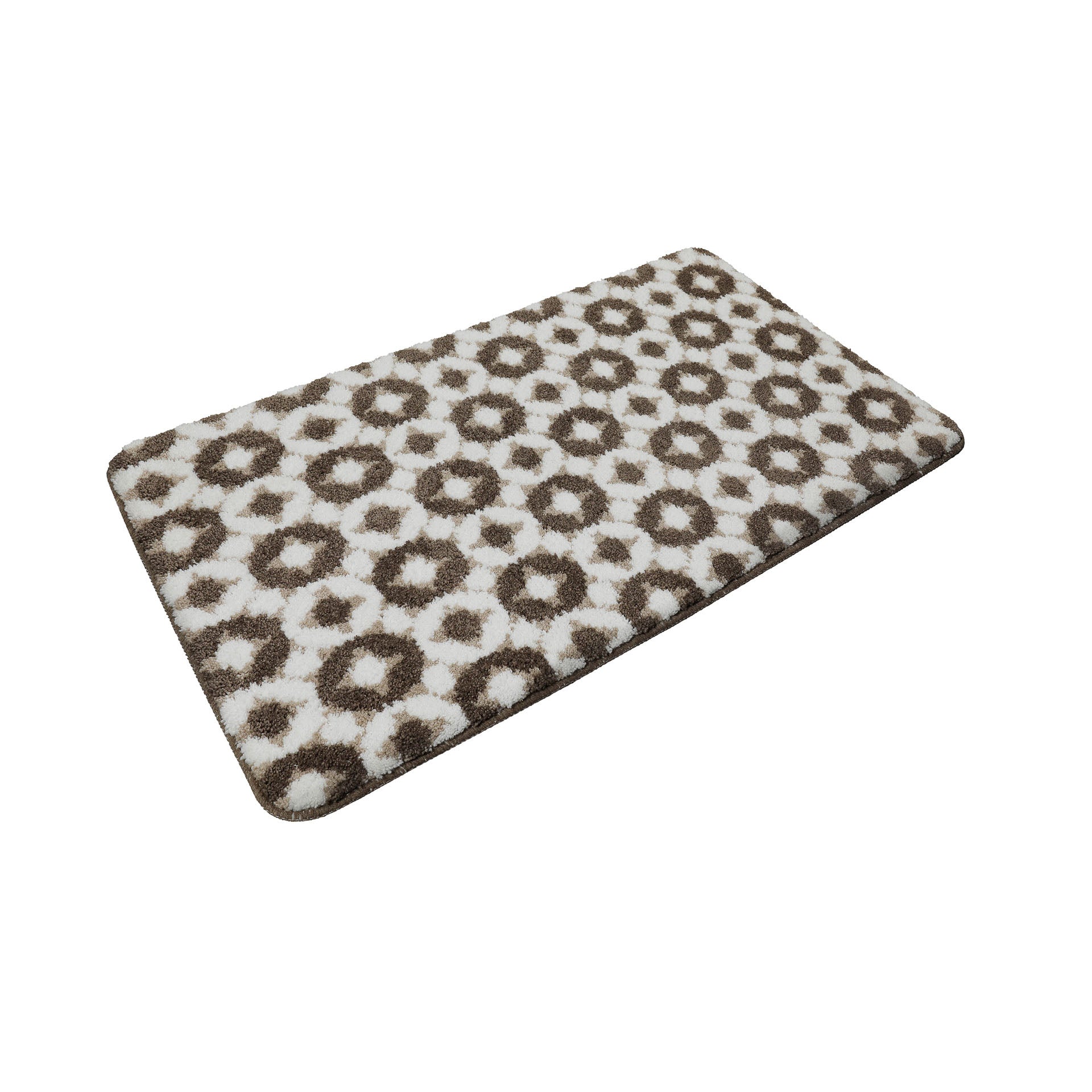 Badteppich Weiß Beige Braun "J&J" WECONhome Basics