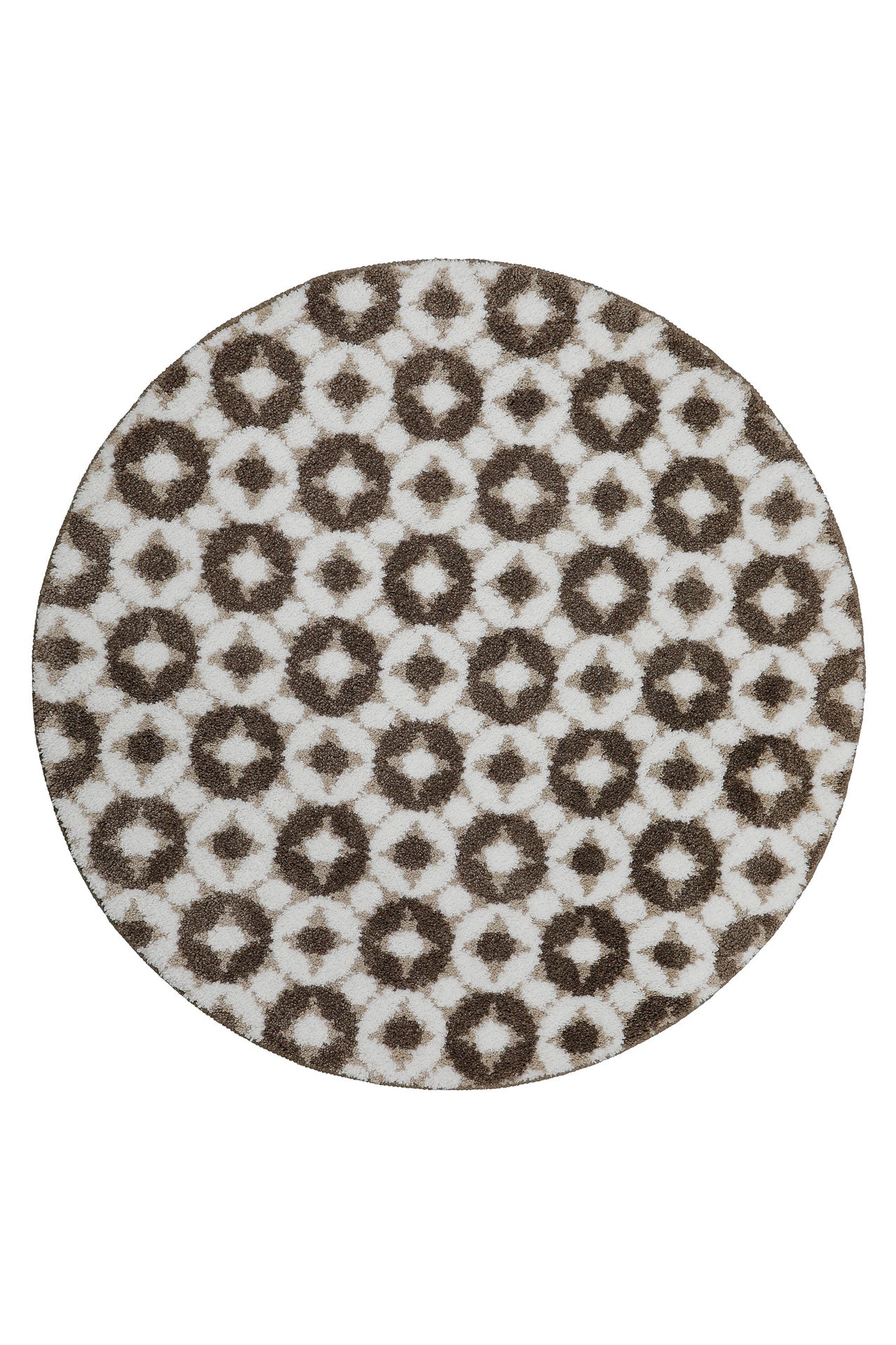Badteppich Weiß Beige Braun "J&J" WECONhome Basics