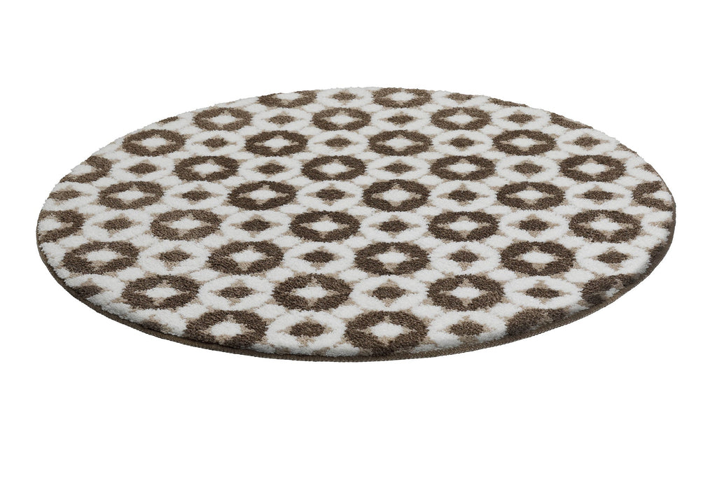 Badteppich Weiß Beige Braun "J&J" WECONhome Basics