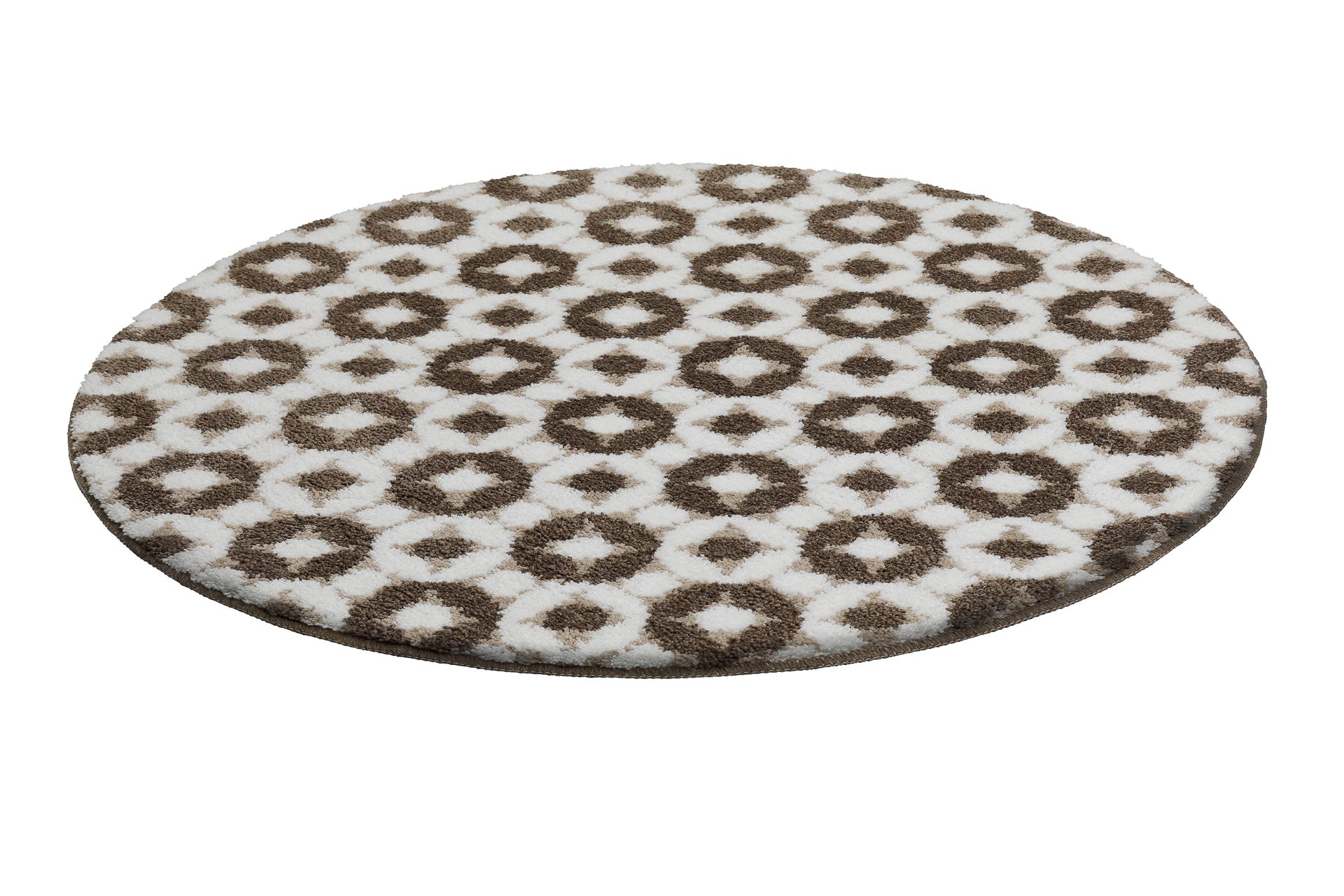 Badteppich Weiß Beige Braun "J&J" WECONhome Basics
