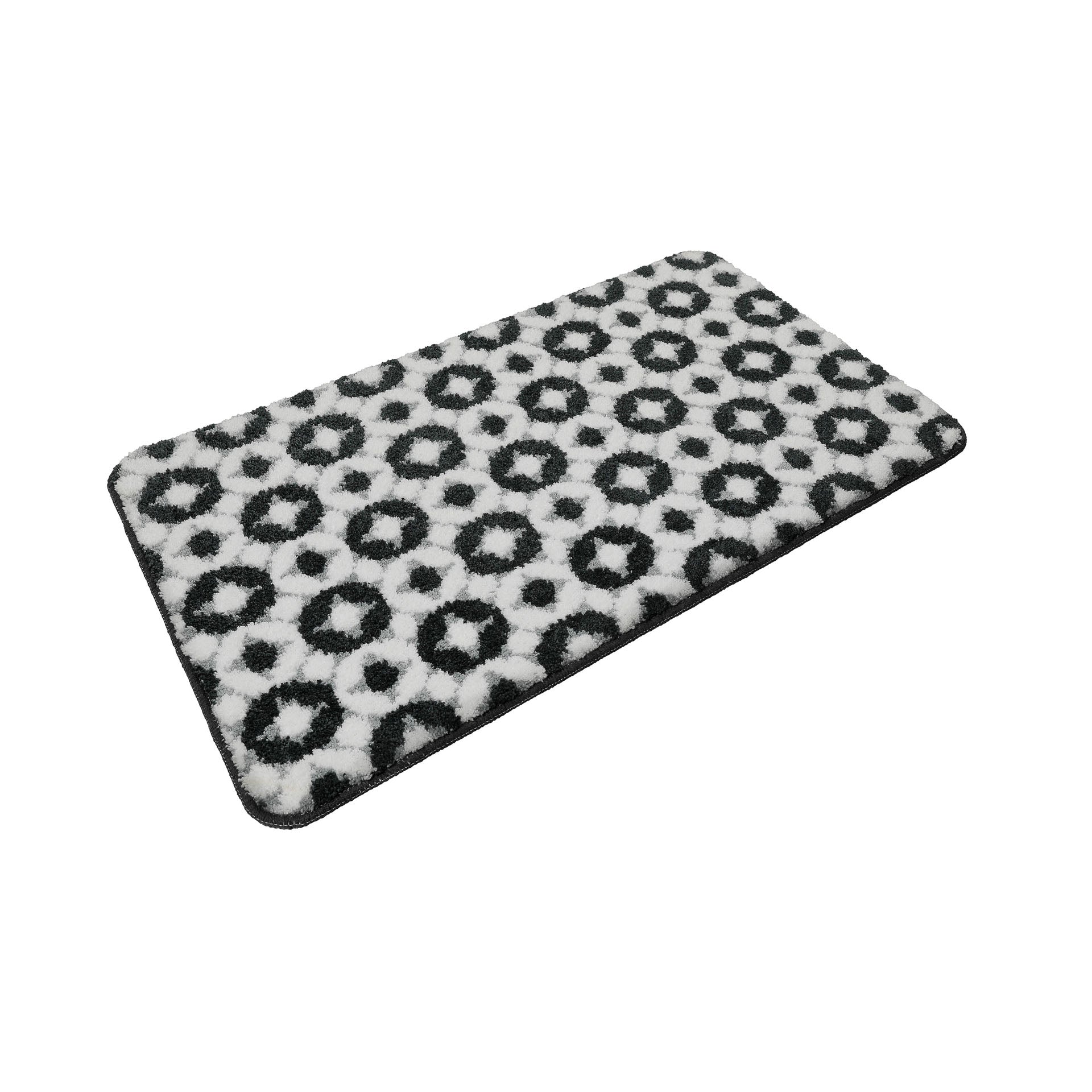 Badteppich Weiß Grau "J&J" WECONhome Basics