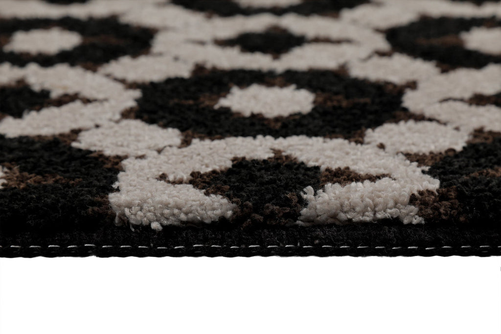 Badteppich Schwarz Taupe "J&J" WECONhome Basics