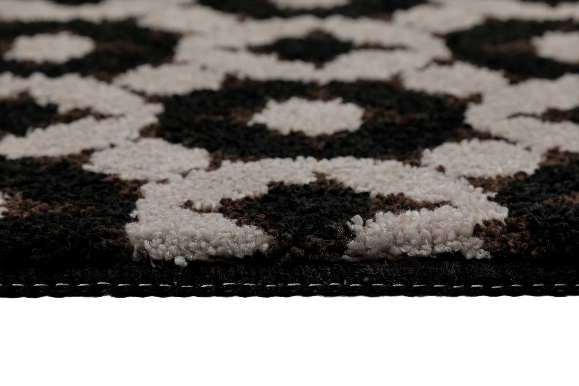Badteppich Schwarz Taupe "J&J" WECONhome Basics