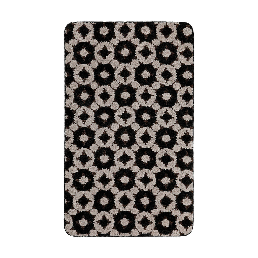 Badteppich Schwarz Taupe "J&J" WECONhome Basics
