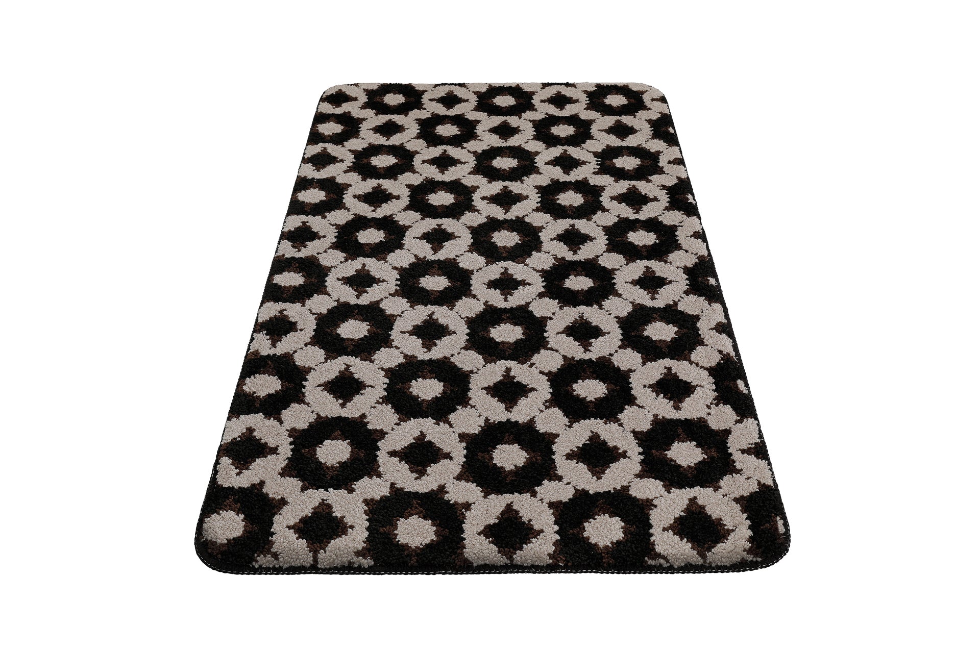 Badteppich Schwarz Taupe "J&J" WECONhome Basics