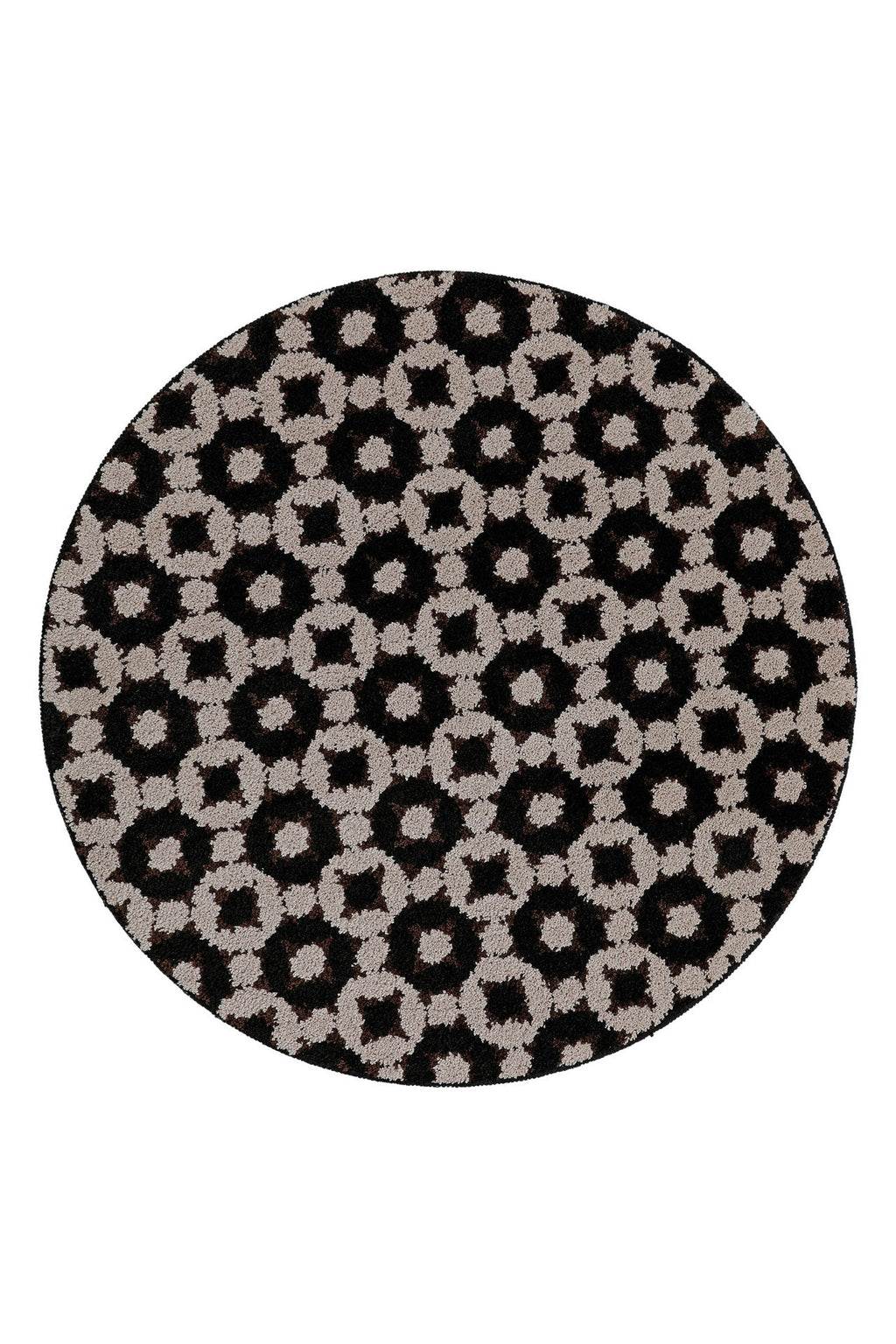 Badteppich Schwarz Taupe "J&J" WECONhome Basics