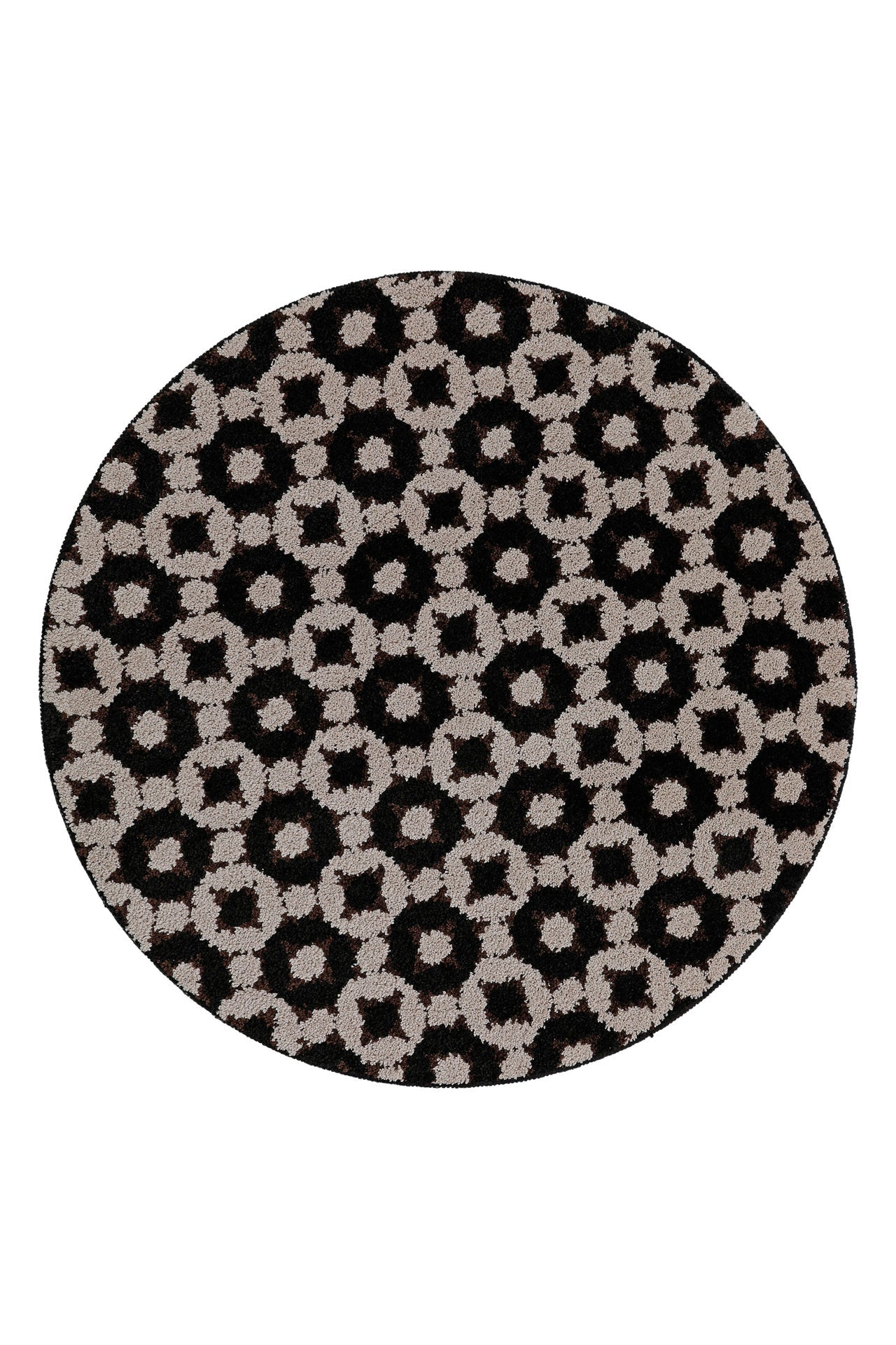Badteppich Schwarz Taupe "J&J" WECONhome Basics