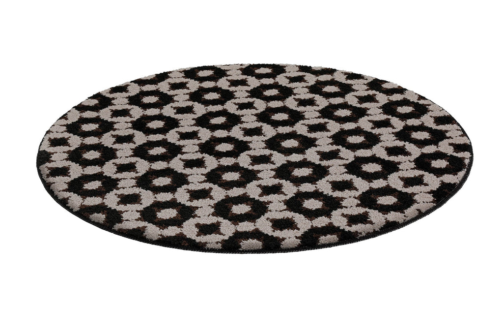 Badteppich Schwarz Taupe "J&J" WECONhome Basics