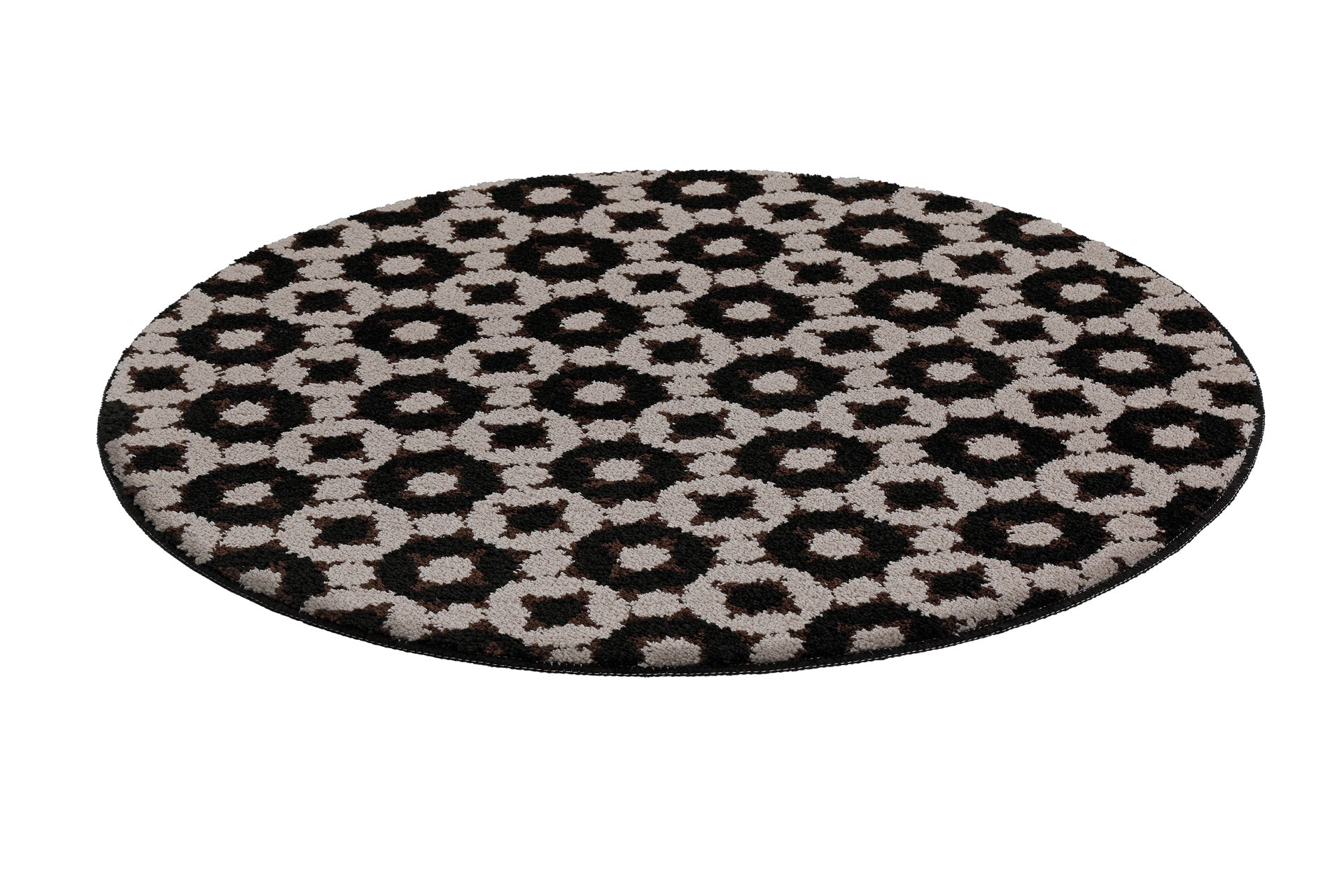 Badteppich Schwarz Taupe "J&J" WECONhome Basics