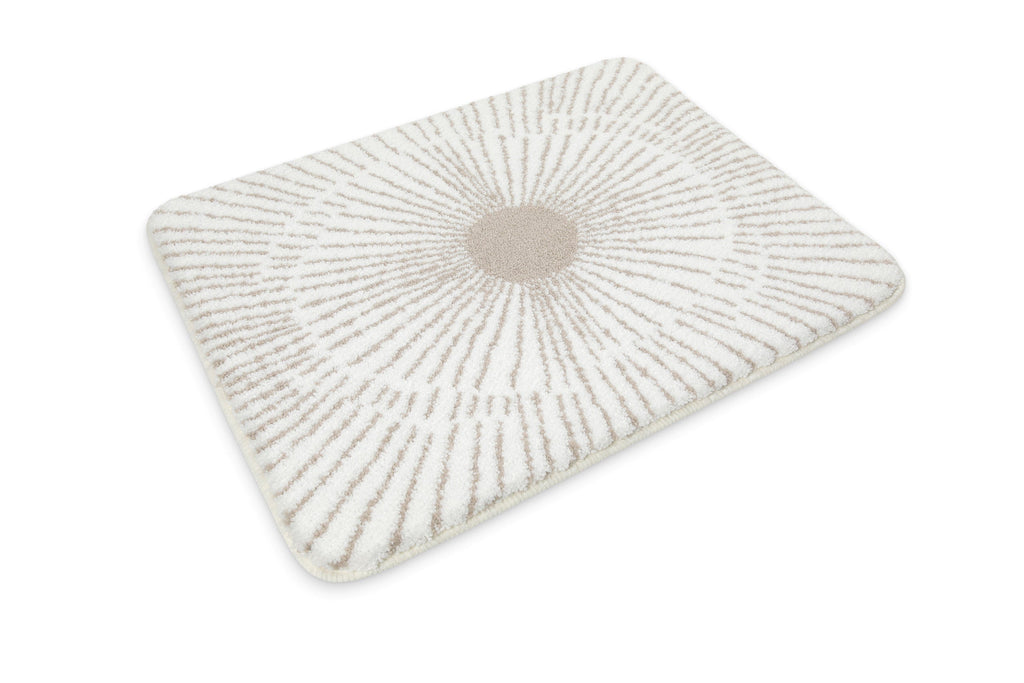 Badteppich Weiß Beige "Jasbeer" WECONhome Basics