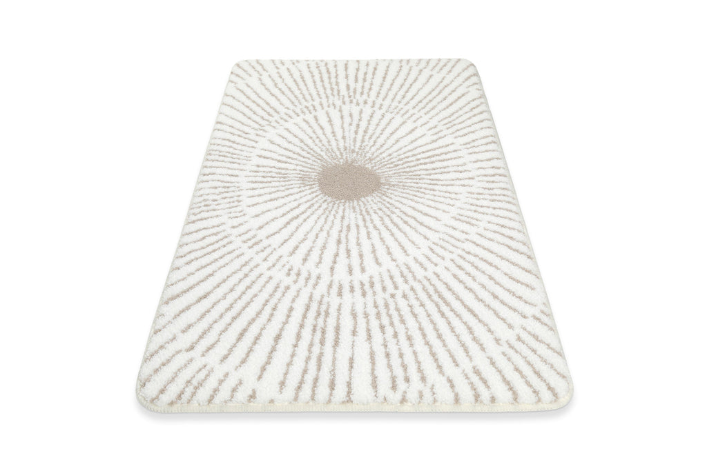 Badteppich Weiß Beige "Jasbeer" WECONhome Basics