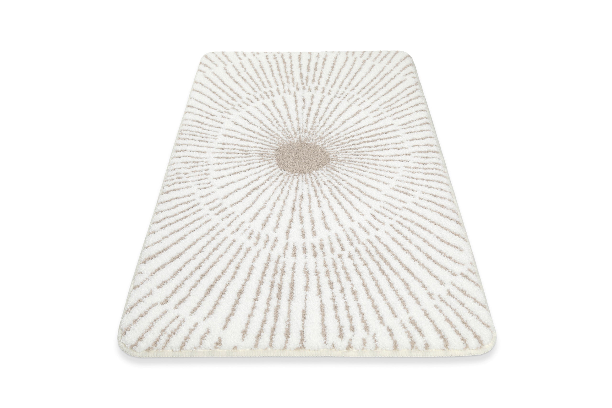 Badteppich Weiß Beige "Jasbeer" WECONhome Basics