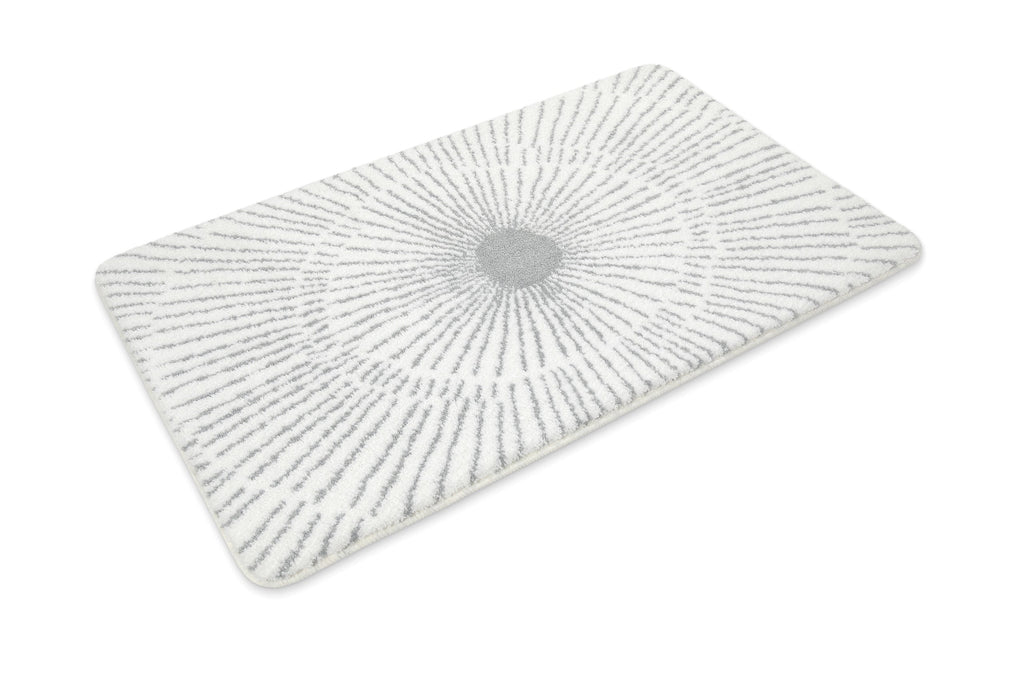 Badteppich Weiß Grau "Jasbeer" WECONhome Basics