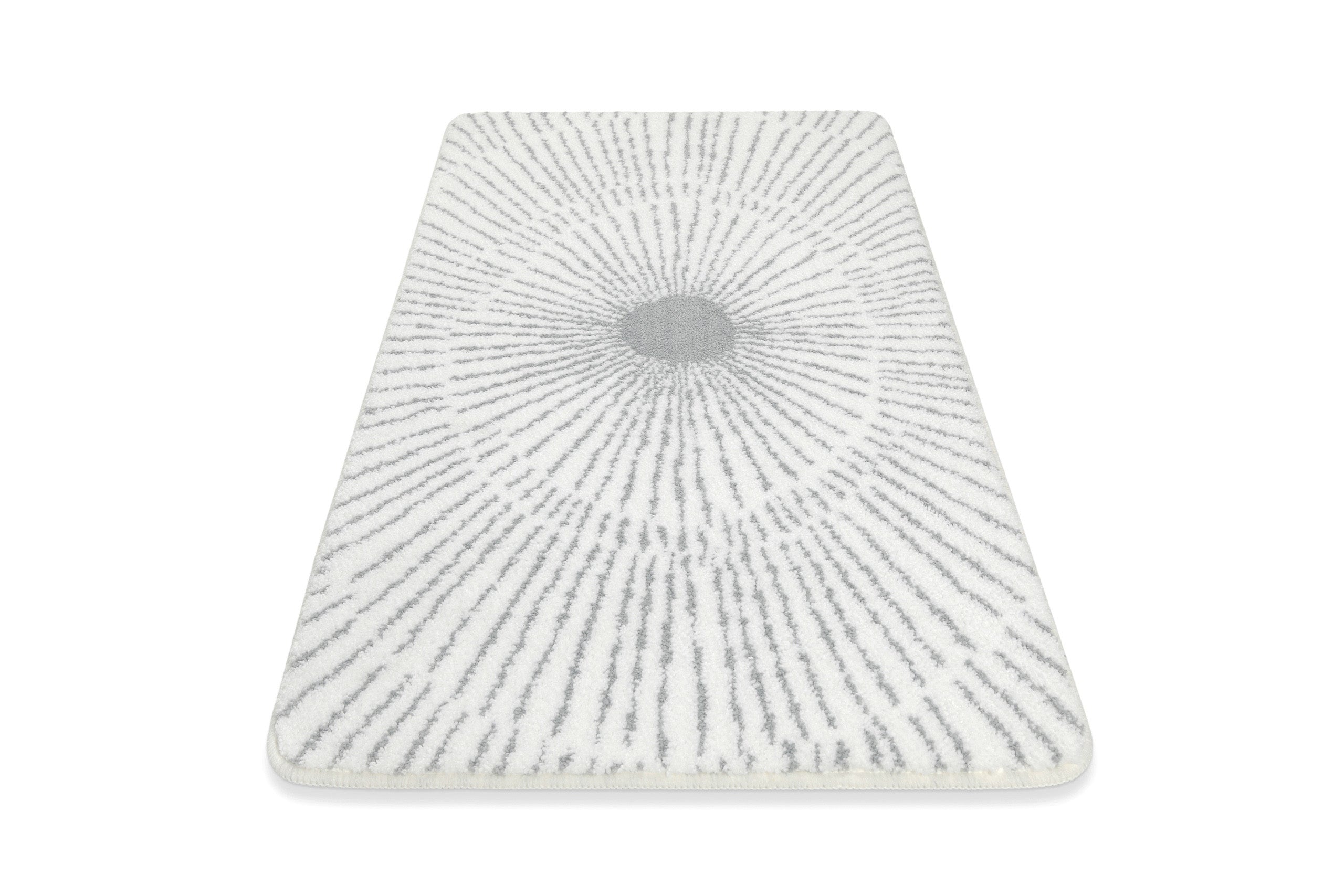 Badteppich Weiß Grau "Jasbeer" WECONhome Basics