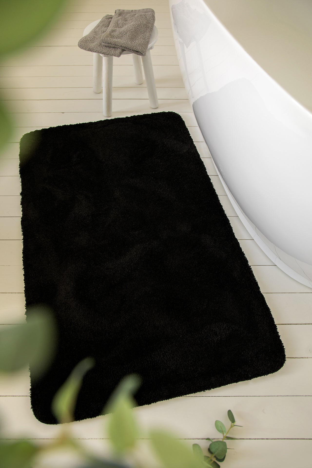 Badteppich Schwarz "Joris" WECONhome Basics
